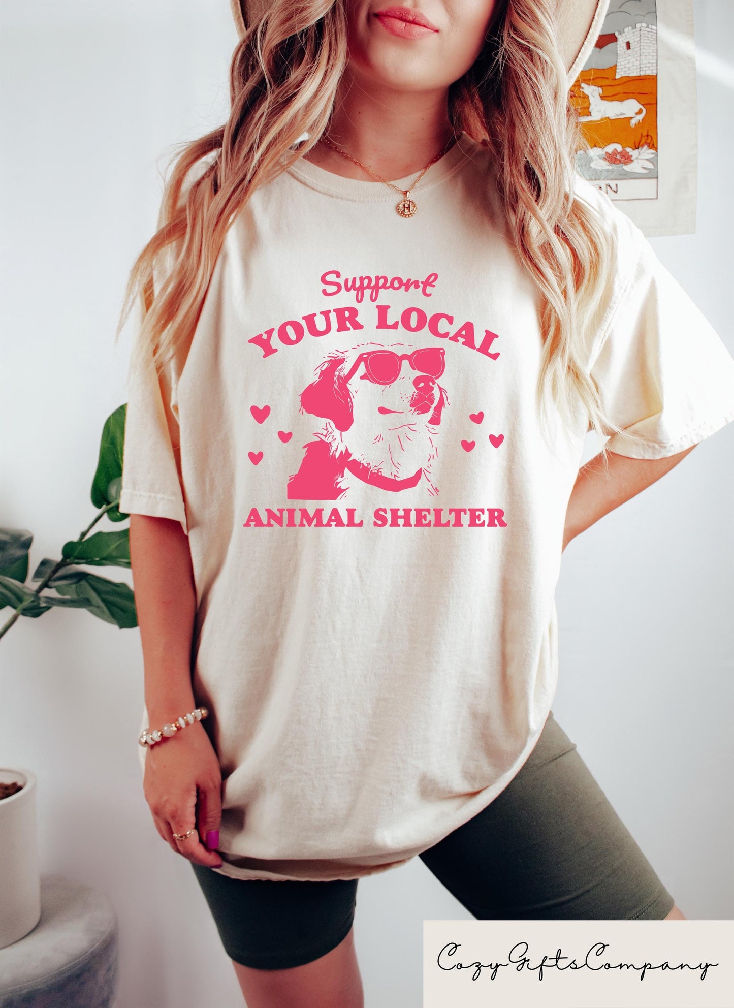 Support Your Local Animal Shelter T shirt Retro Comfort Animal Shirt Dog Lover Sweatshirt Cat Mom Gift Animal Rescue Crewneck Sweatshirt – Fan Favorite · Trending Graphic Apparel