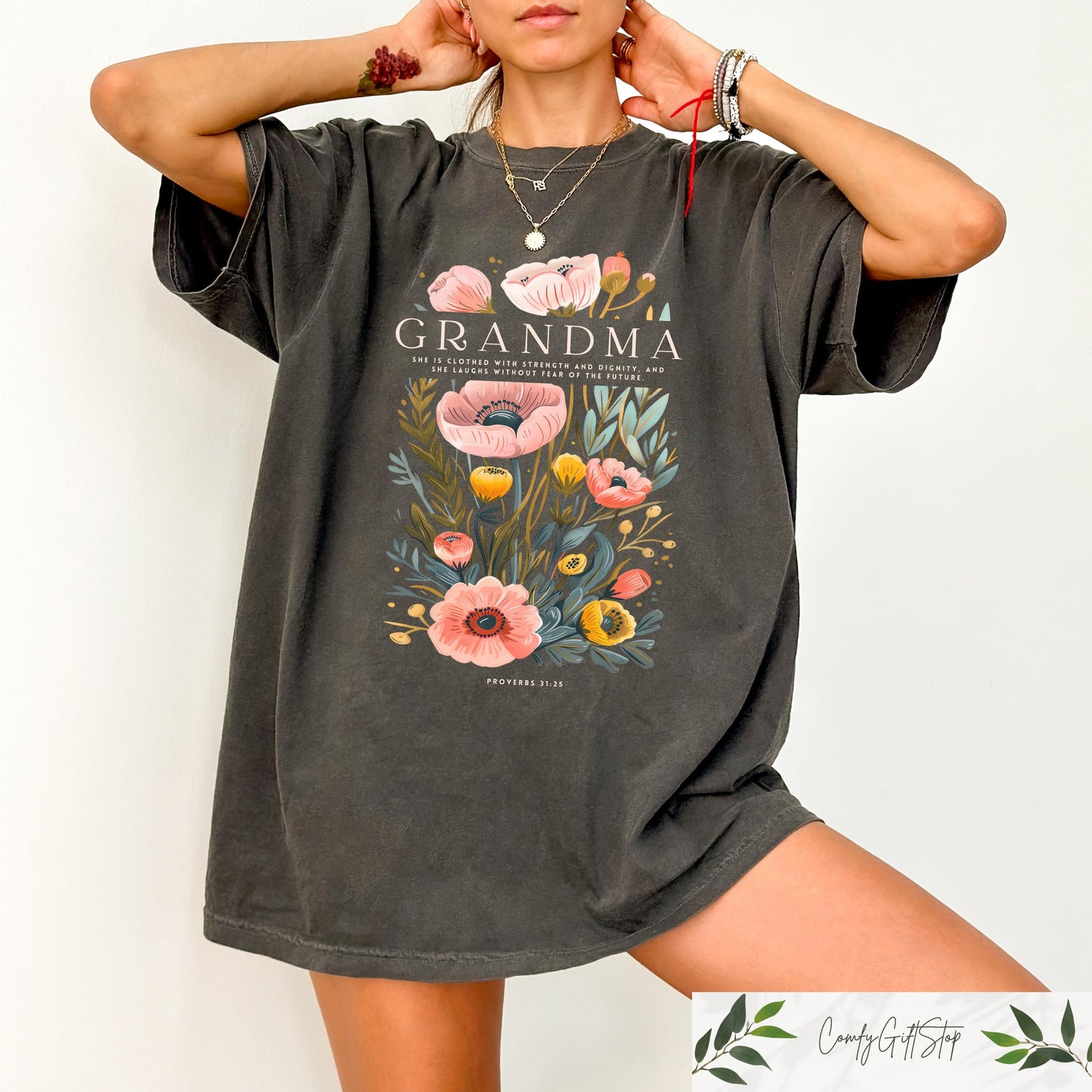 Retro Comfort Christian Grandma T shirt Floral Grandma Shirt Mother Day Sweatshirt Religious Grandma Crewneck Mother39s Day Outfit Sweatshirt – Cozy Vibes · Top Pick For Any Outfit