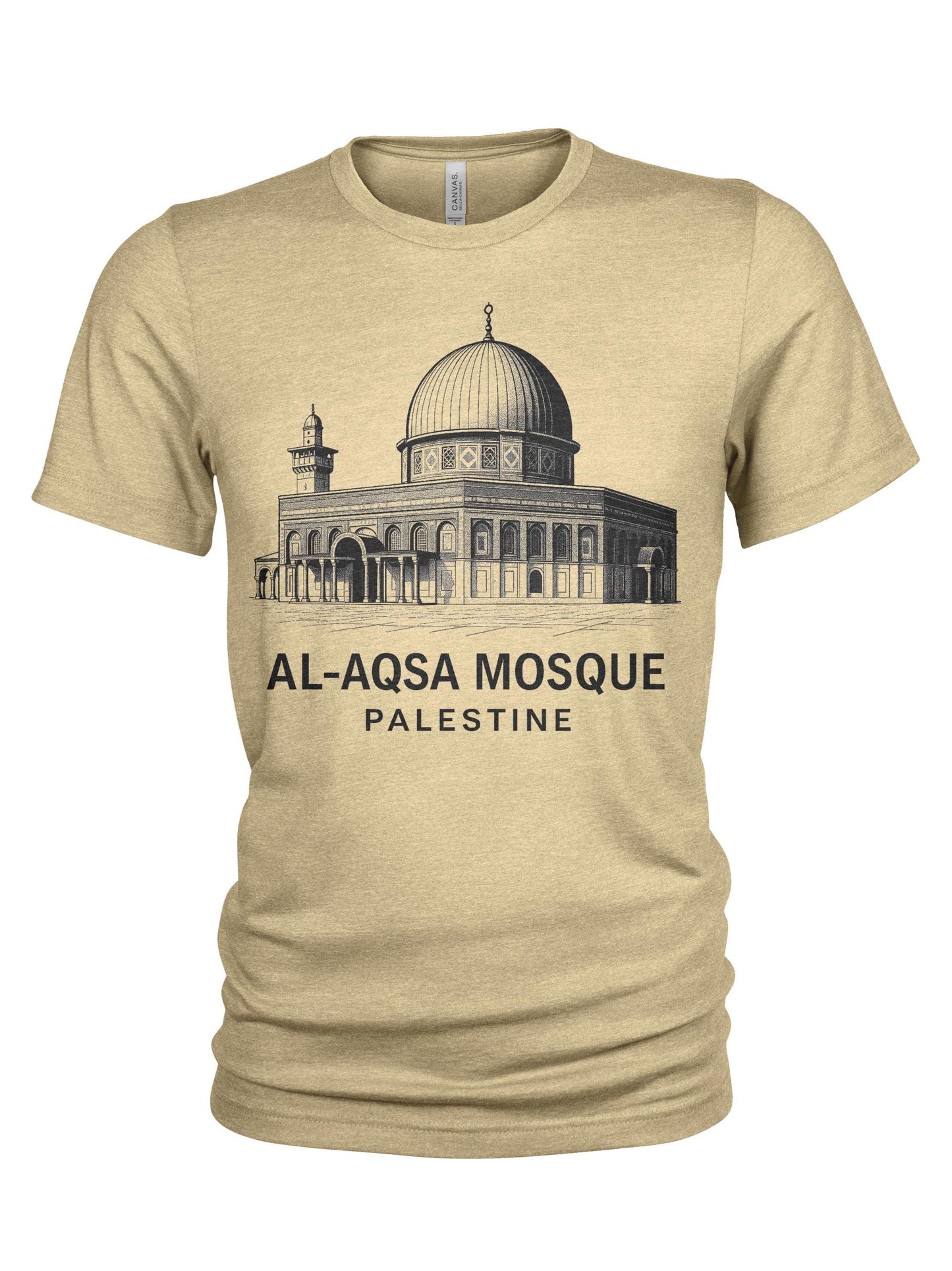 Al Aqsa Mosque Palestine T Shirt Islamic Heritage Tee Dome of the Rock Graphic Shirt Middle East Cultural Apparel Graphic Tee – Cozy Vibes · High-Quality Print