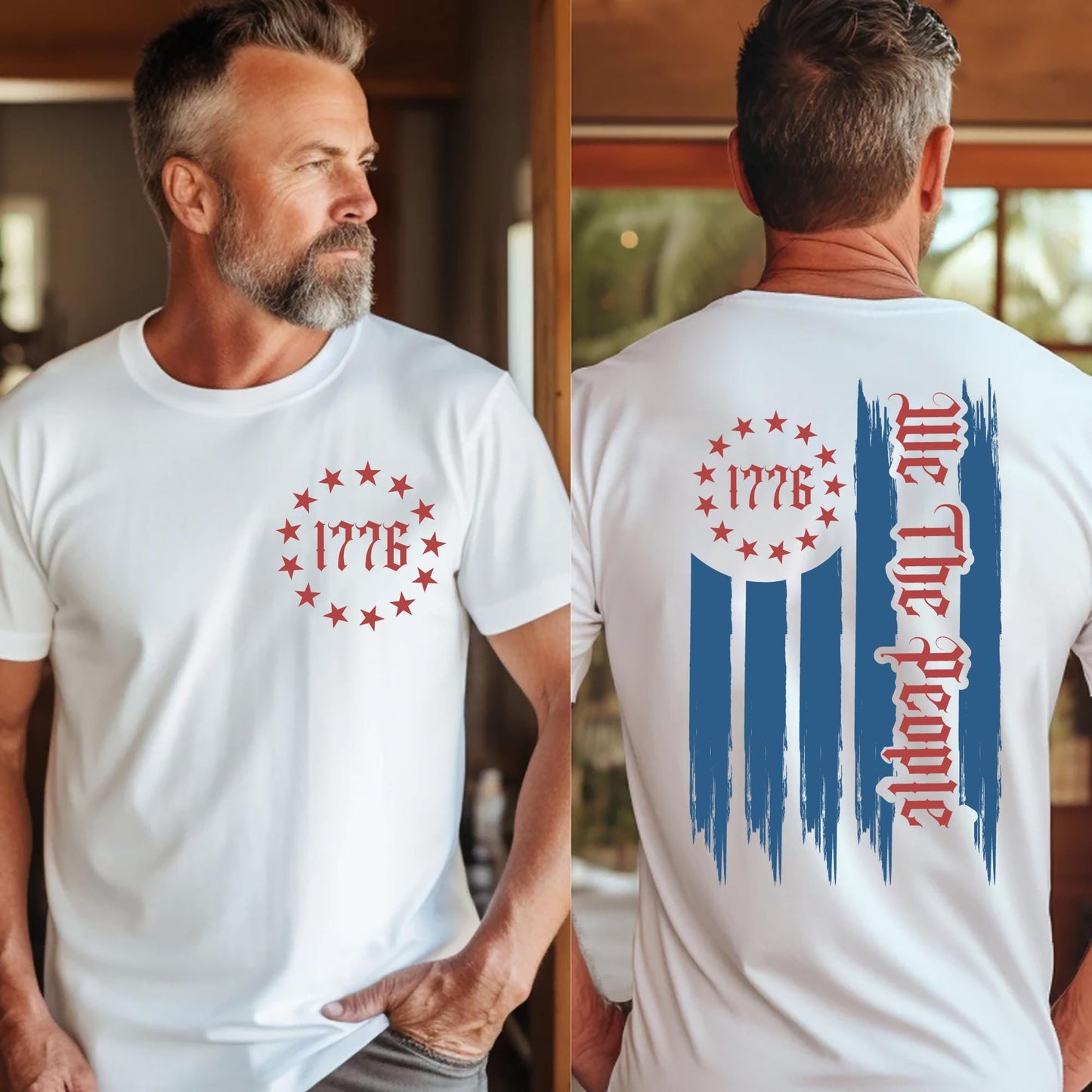 We The People 1776 Shirt Distressed American Flag Patriotic Graphic Tee USA Constitution Shirt 4th of July Freedom T Shirt Independence Day Graphic Tee – Everyday Comfort · High-Quality Print