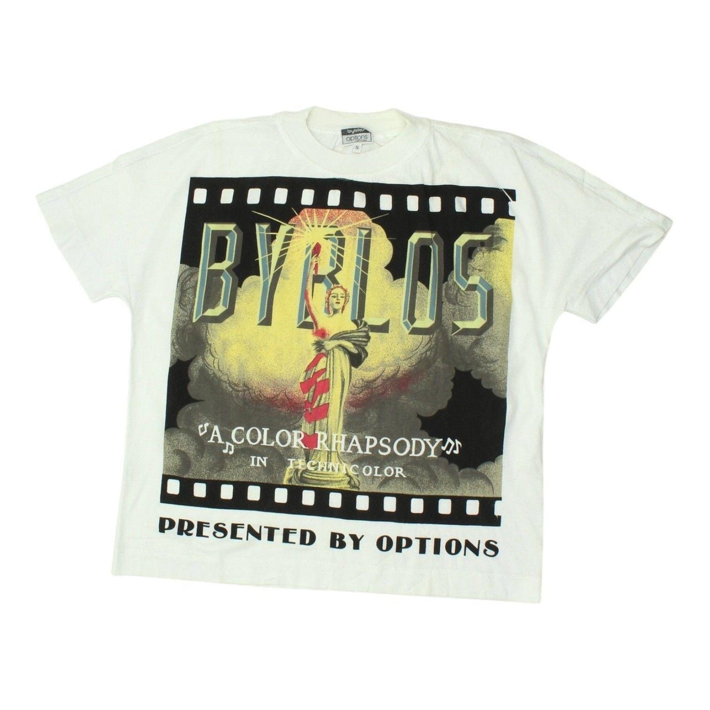 Byblos Mens White Tshirt A Color Rhapsody Streetwear Fashion Graphic Print Tee Graphic Tee – Easygoing Wear · Must-Have Style