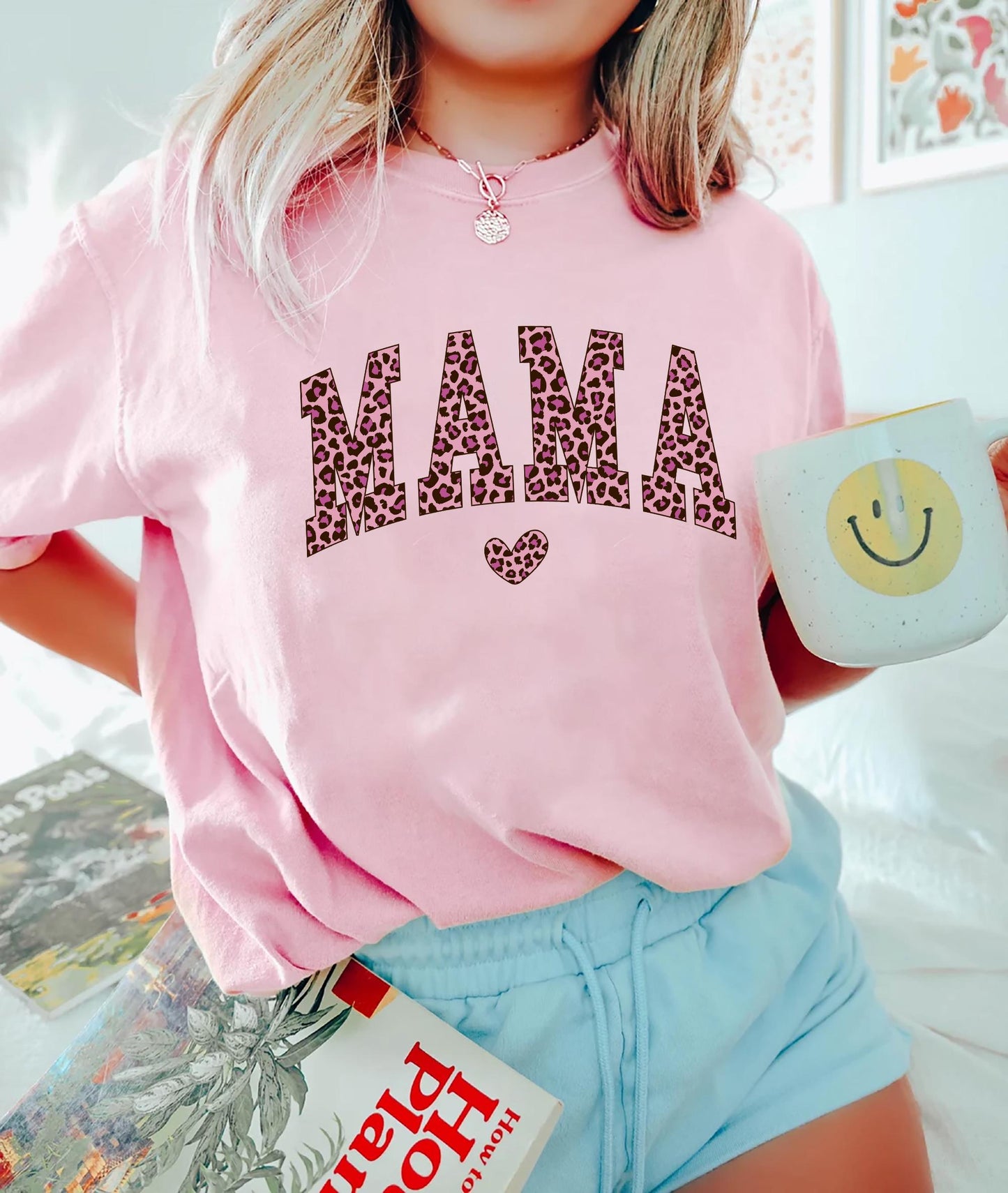Retro Mama Shirt Pink Leopard Mom Tee Mother Life Shirt In My Mom Era Graphic T Shirt Unique Mothers Day Gift for Her Graphic Tee – Fan Favorite · High-Quality Print
