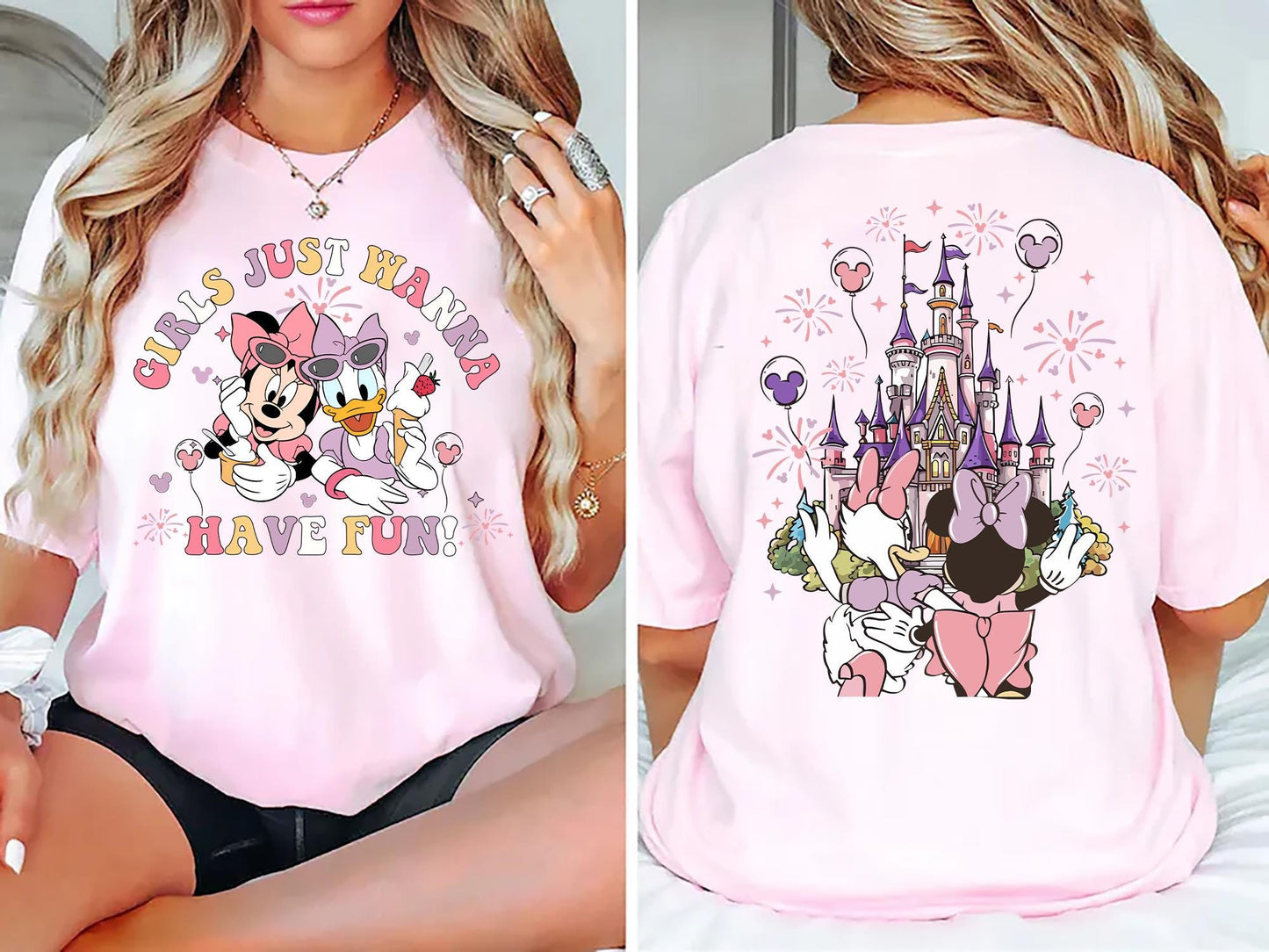 Disney Girls Just Wanna Have Fun Shirt Disney Minnie Daisy Summer Shirt Disney Besties Tee Disneyworld Vacation Tshirt Disney Summer Gift Graphic Tee – Cozy Vibes · Trending Graphic Apparel