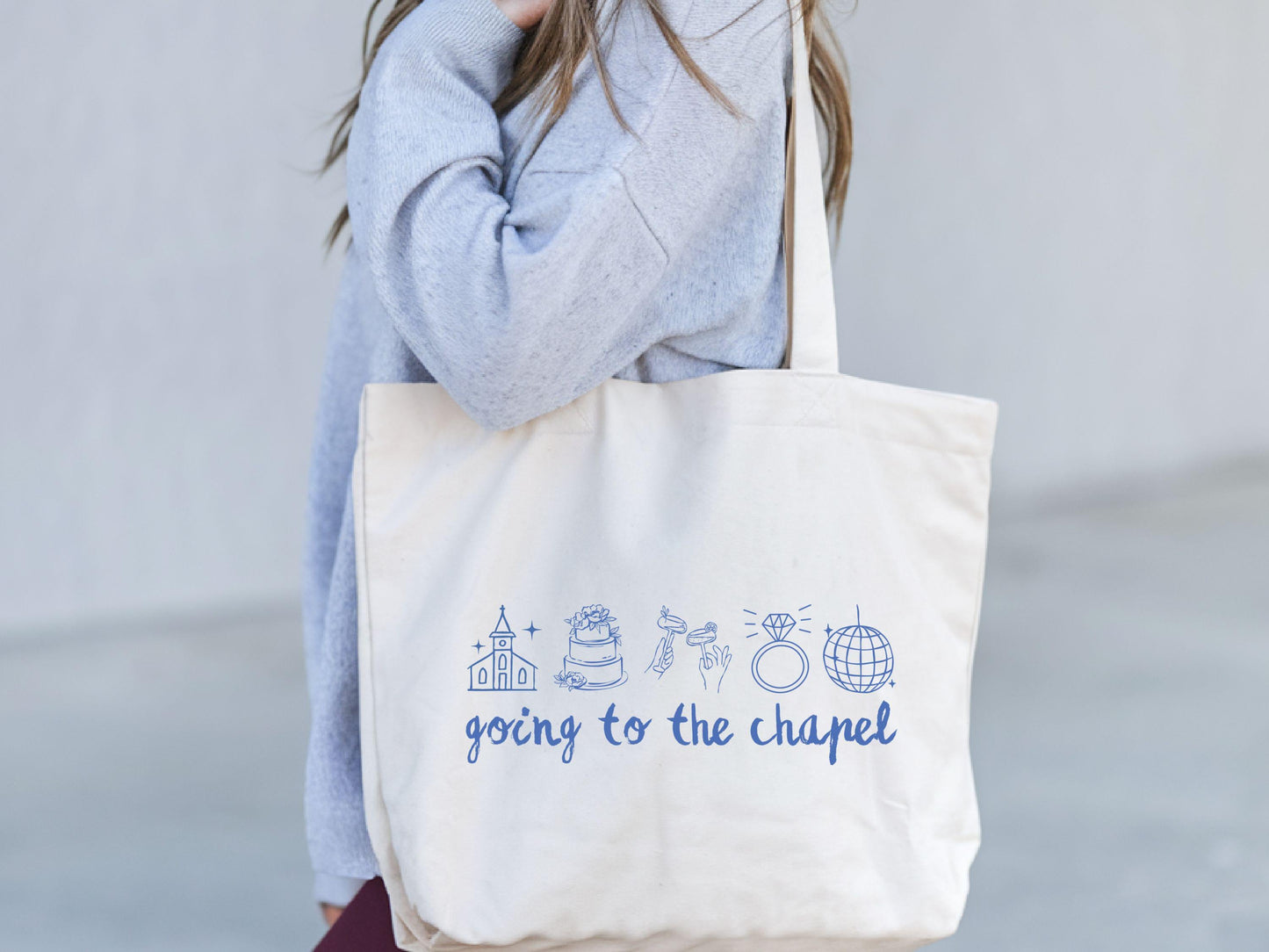 Going to the Chapel Tote Bag Bachelorette Tote Bag Bride to Be Tote Bag Bridal Party Tote Bag Engaged Gift Bags Engagement Gifts Tote Bag – Bold Style · High-Quality Print