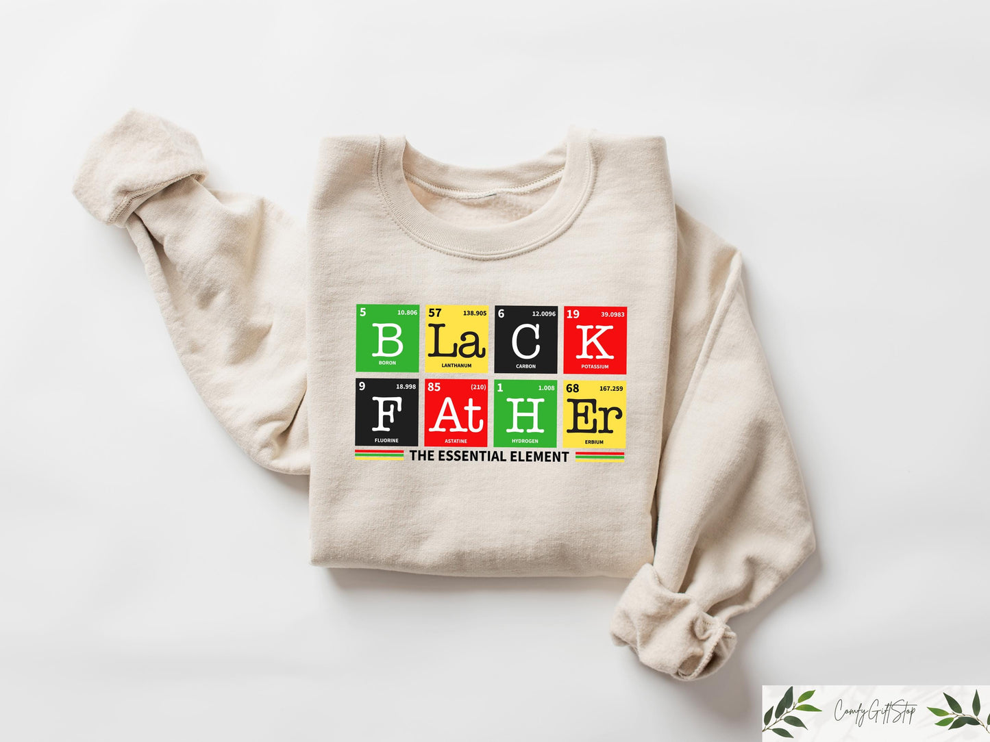 Black Father Shirt Retro Comfort Periodic Table T shirt Father39s Day Sweatshirt Black Fathers Gift Fathers Day Tee Science Dad Shirt Sweatshirt – Feel-Good Design · Must-Have Style