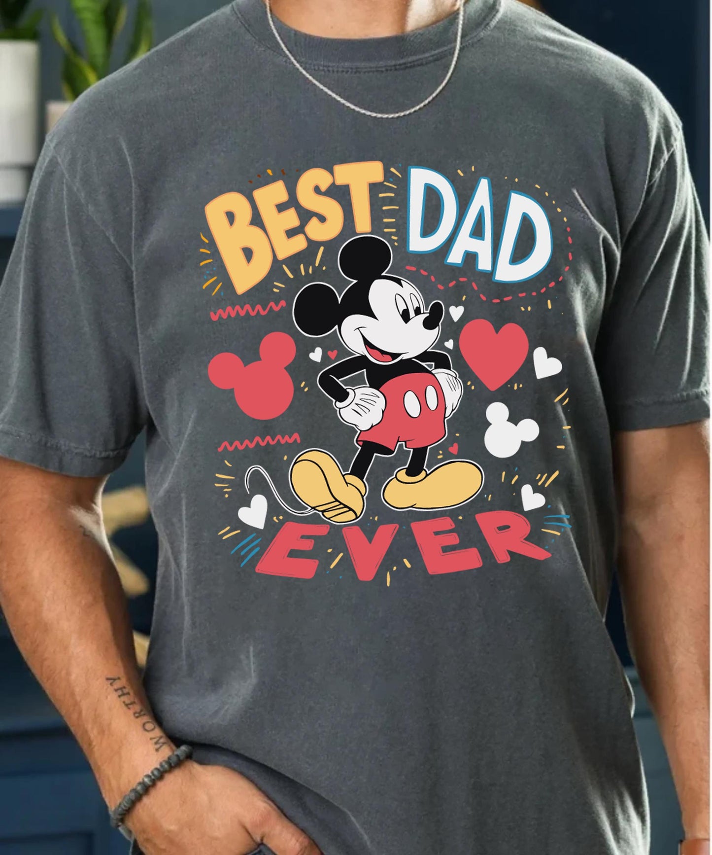 Best Dad Ever Mickey Shirt Disney Dad Shirt Father39s Day Gift for Him Cute Mickey Mouse Tee for Husband Disneyland Family Matching Shirt Graphic Tee – Fan Favorite · Trending Graphic Apparel