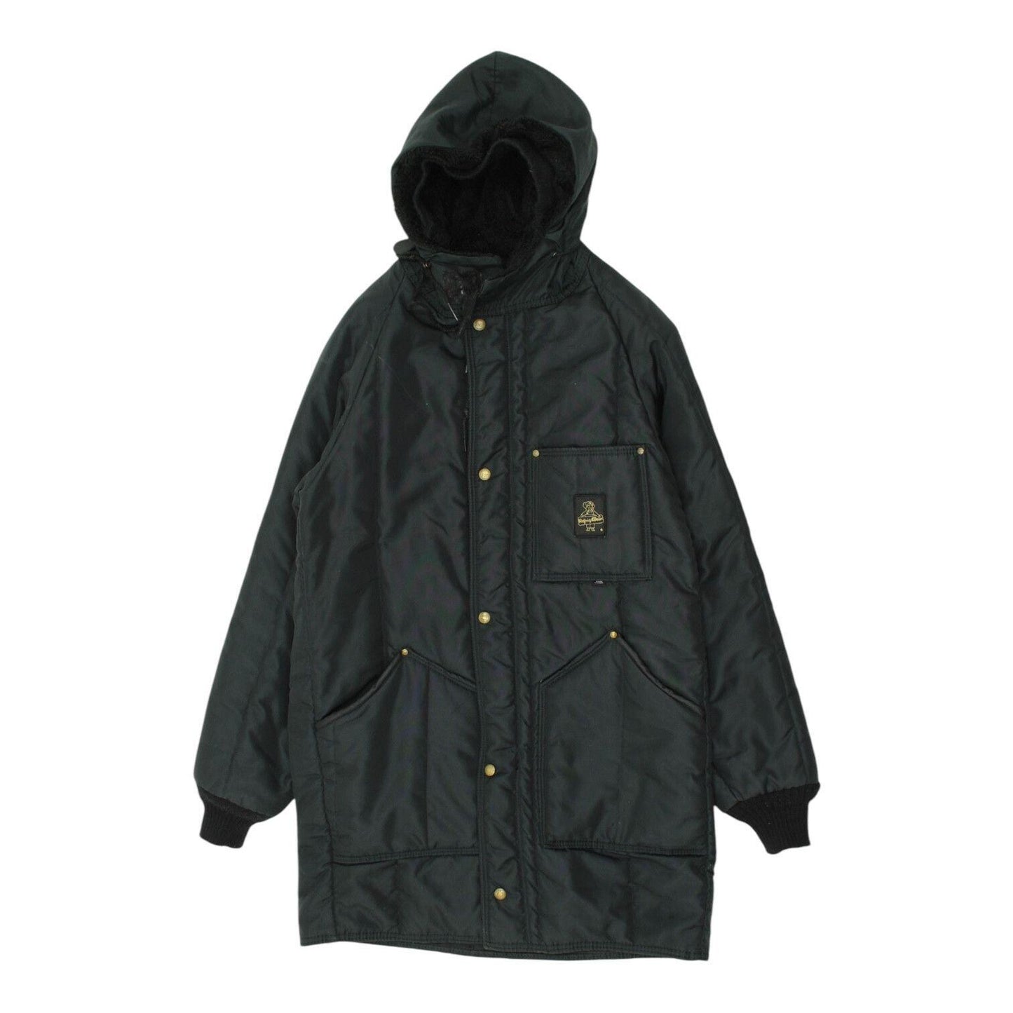 RefrigiWear Long Padded Coat Vintage Mens Navy Hooded Designer Outerwear Graphic Tee – Premium Graphic · High-Quality Print