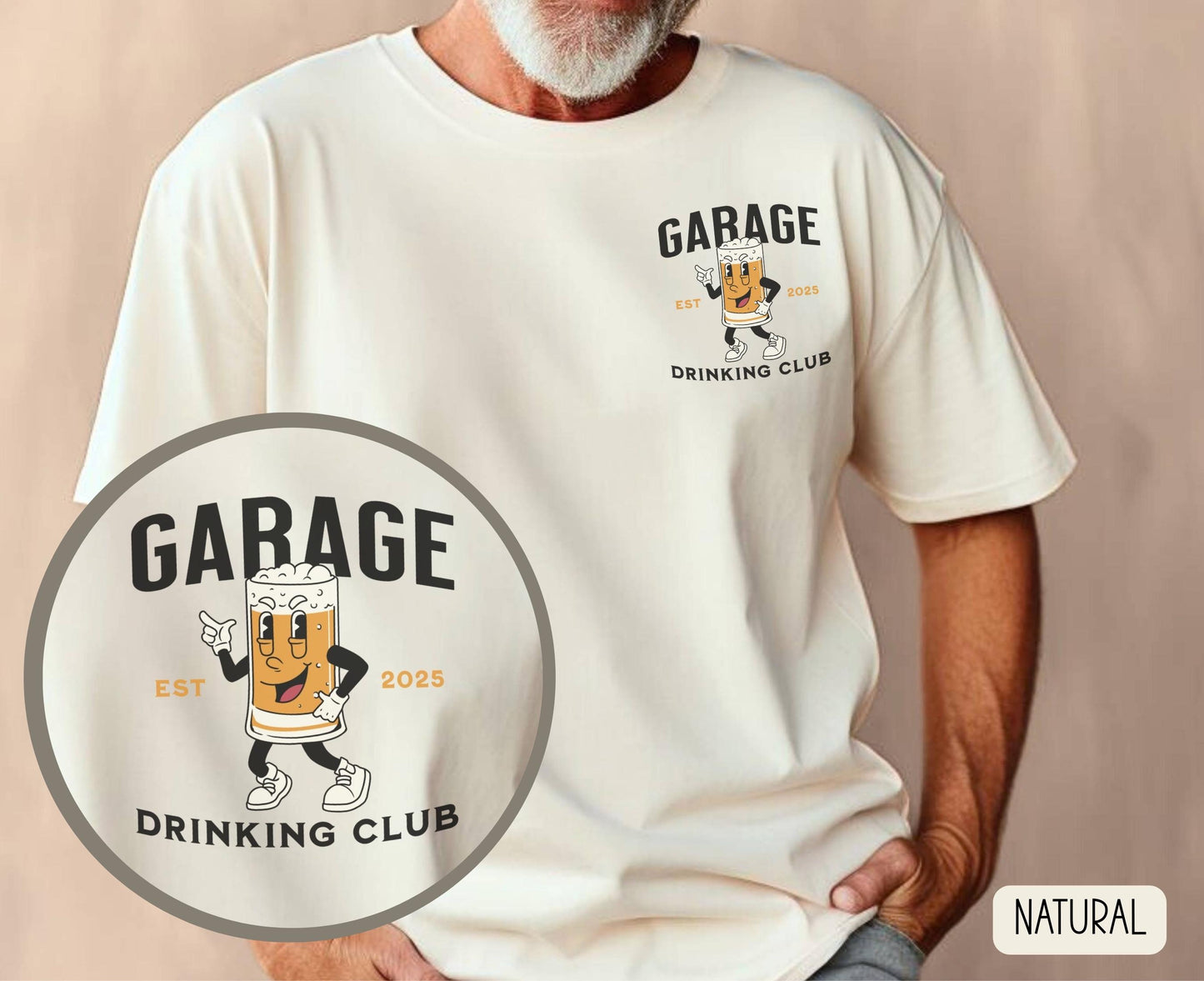 Garage Drinking Club Shirt Funny Beer Shirt Drinking T Shirt Gift for Dad or Friend Fathers Day Gift Drinking Tee Beer Lover Gift Graphic Tee – Soft Feel · Top Pick For Any Outfit