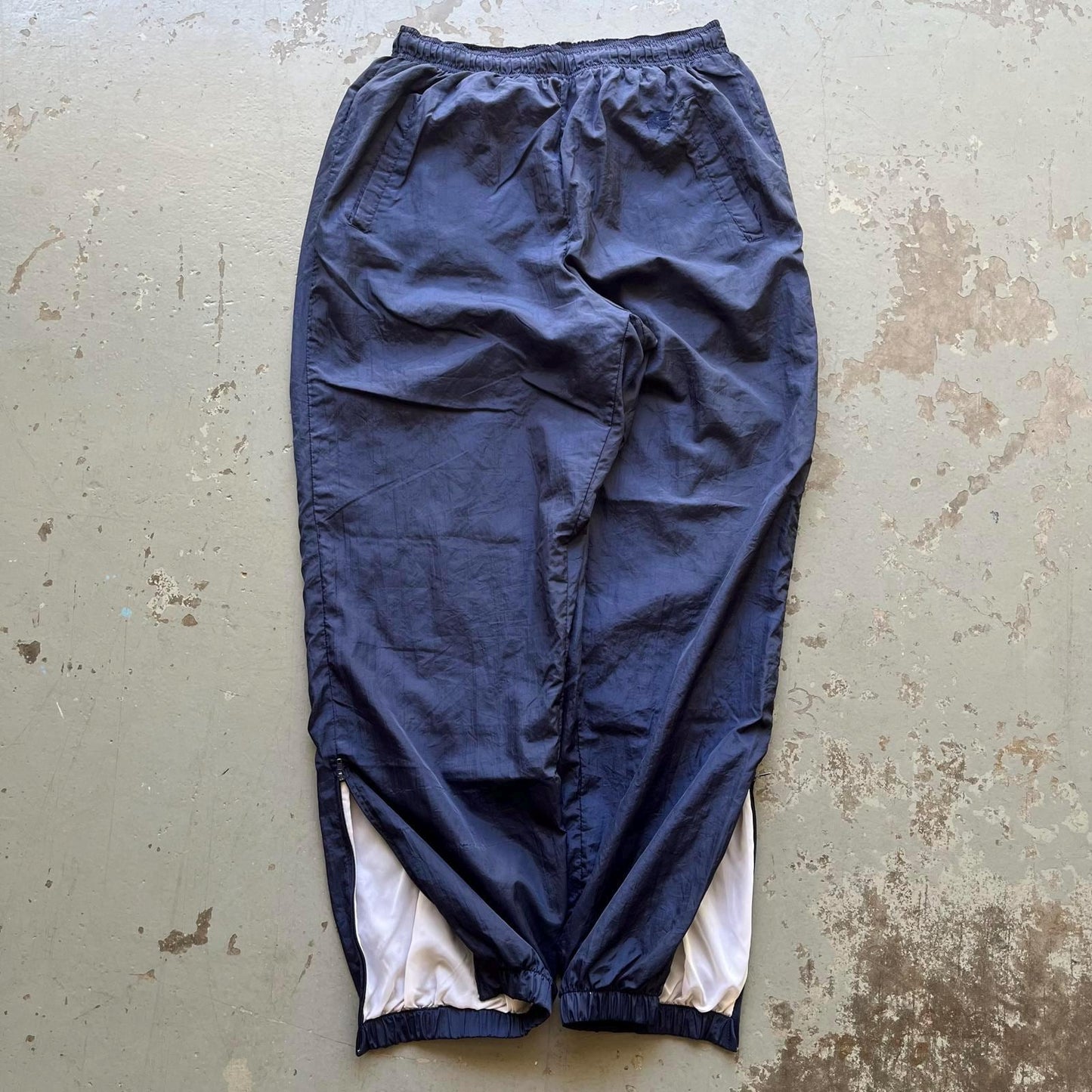 Vintage 80s Navy Russell Athletic Baggy Wide Leg Track Pants Tote Bag – Easygoing Wear · Great Gift For Fans