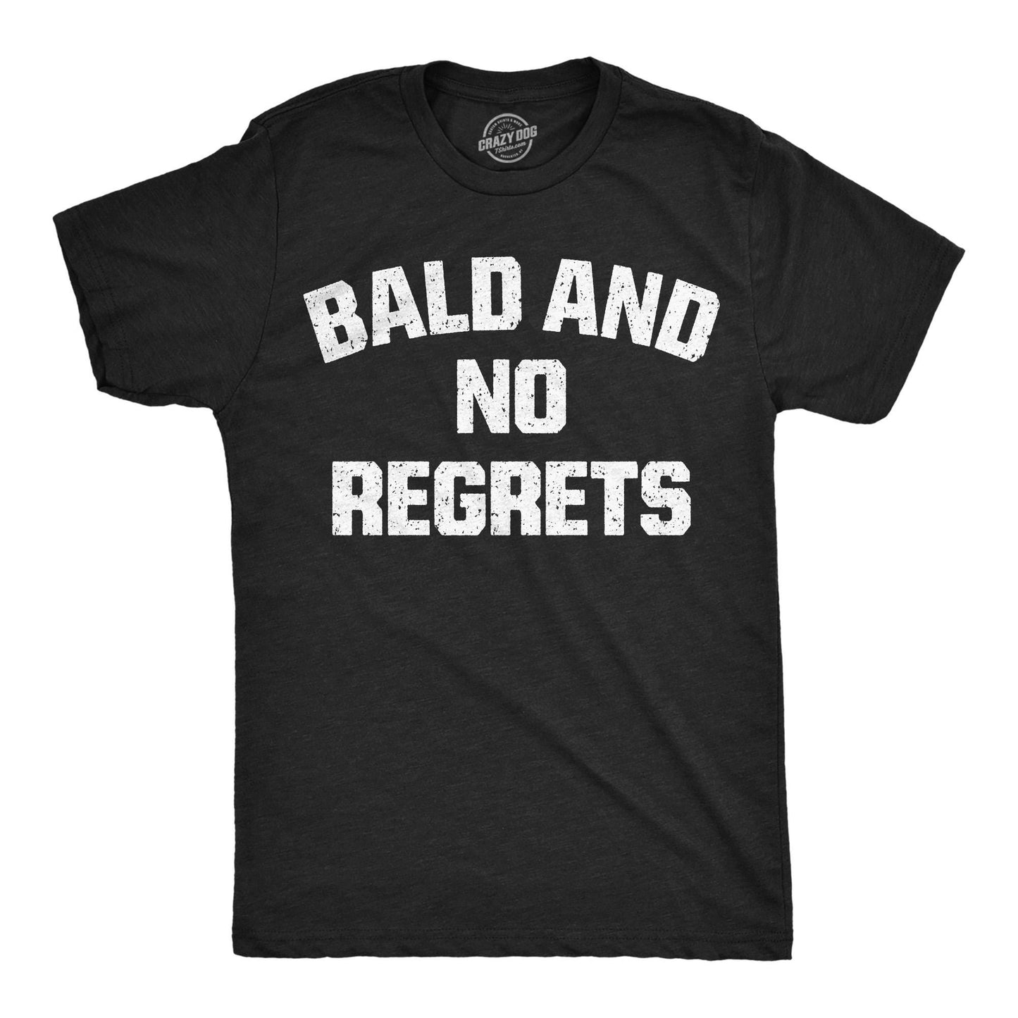 Funny Fathers Day Gift Bald and No Regrets No Regrets Tee Funny Dad T Shirt Bald Shirts Funny T Shirt For Dad Dad Jokes Father39s Day Graphic Tee – Cozy Vibes · Perfect For Daily Wear