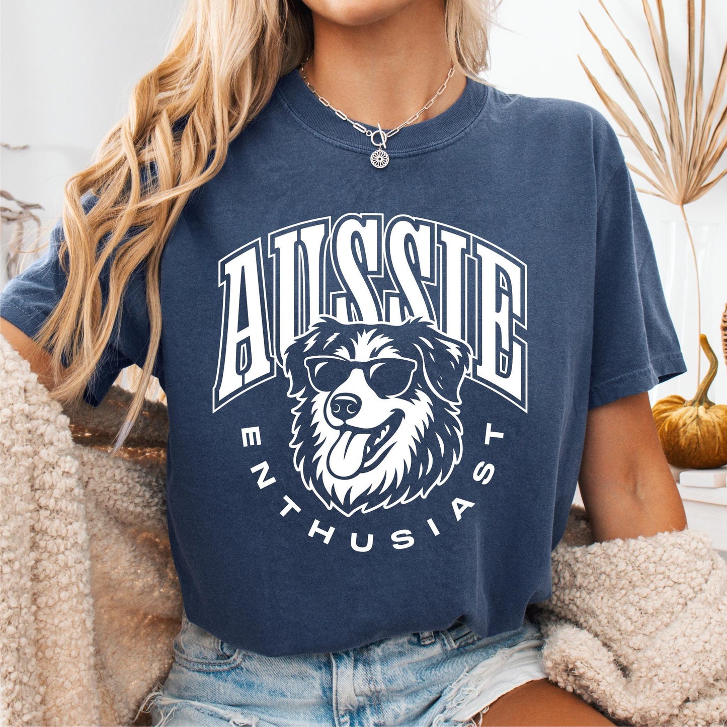 Australian Shepherd Enthusiast T shirt Aussie With Sunglasses Tee Shirt Dog Lover Gift Animal Graphic Tee Cute Pet Apparel Unisex Top Graphic Tee – Feel-Good Design · Great Gift For Fans