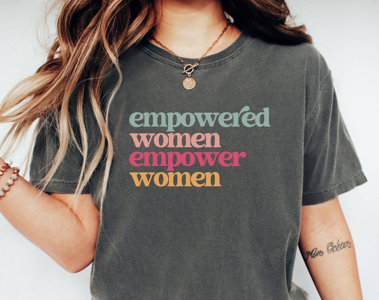 Empower Women Shirt Feminist Tee Womens Equality Shirt Gift for Activist or Feminist Empowered Womens Rights TShirt Graphic Tee – Easygoing Wear · High-Quality Print