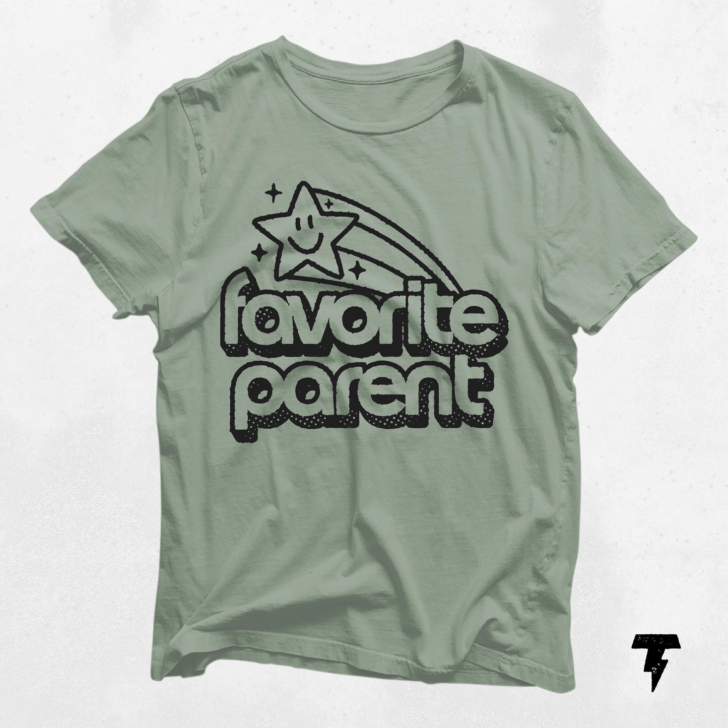 Funny Favorite Parent Unisex Tee Fathers Day Gift Mothers Day Shirt Family Humor Tshirt Dad Mom Apparel Dad Joke Clothing Graphic Tee – Warm & Stylish · High-Quality Print