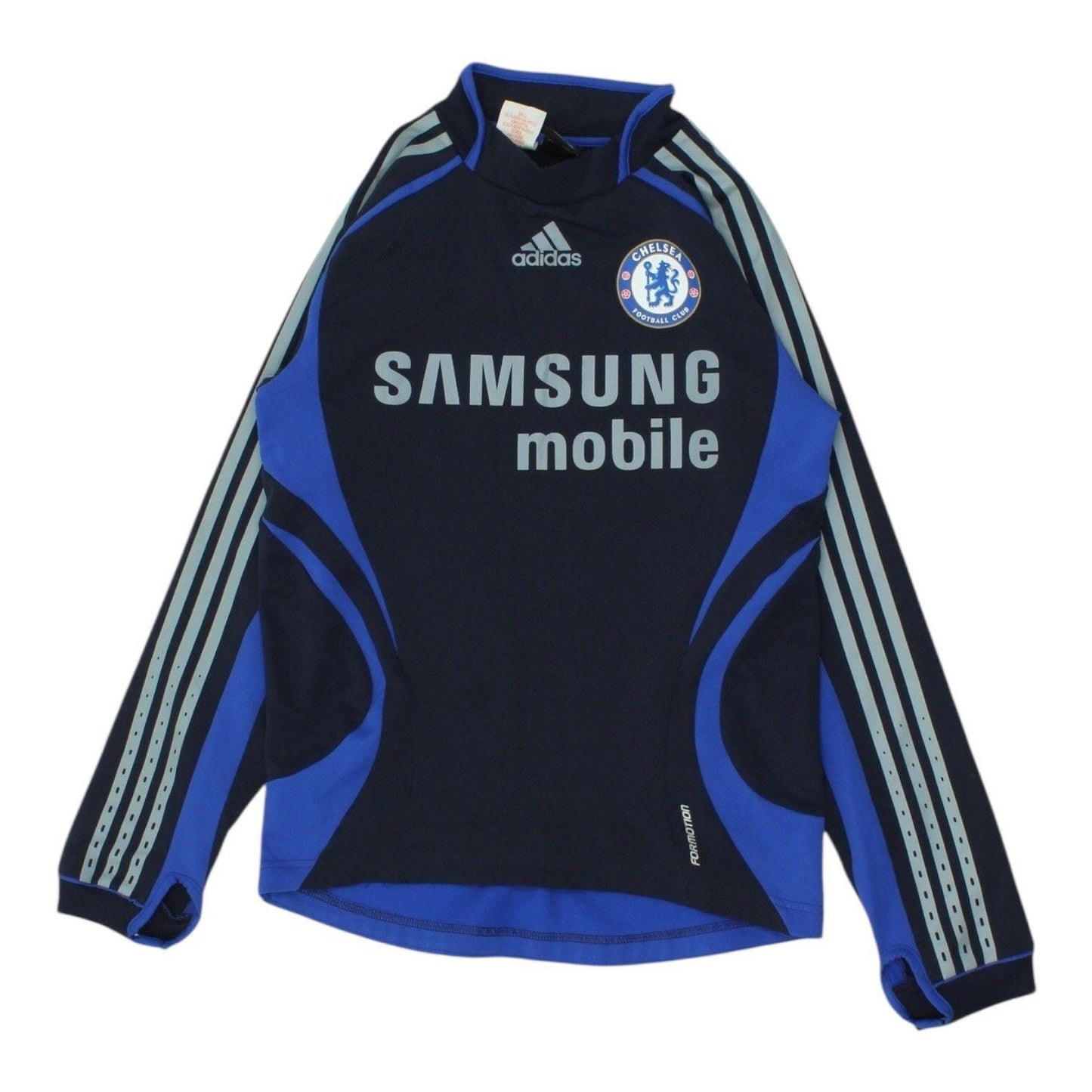 Chelsea FC Training Top Vintage 0607 Mens Grey Adidas Football Drill Jacket Graphic Tee – Easygoing Wear · Great Gift For Fans
