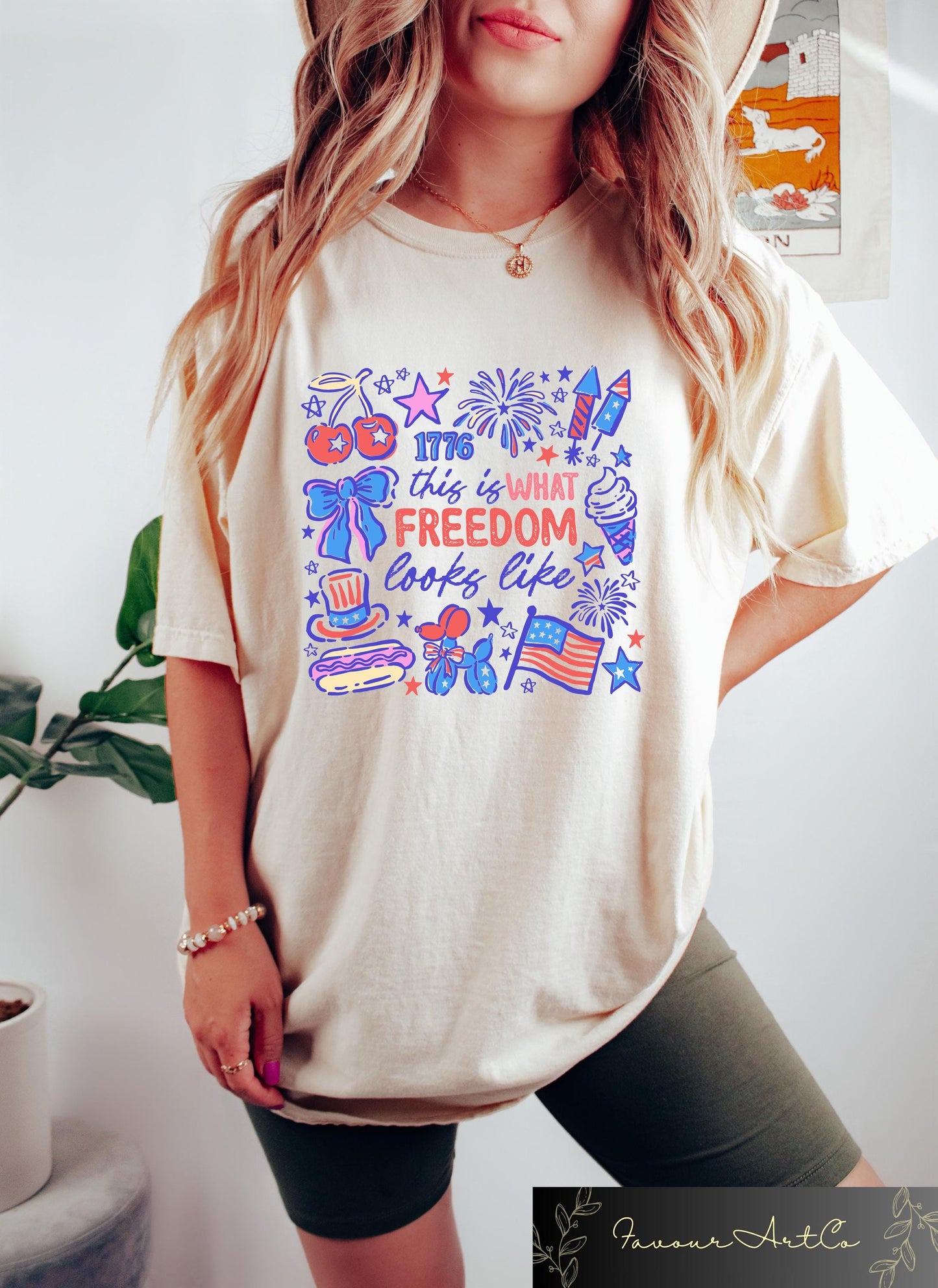 Retro Comfort 4th Of July Shirt 1776 This Is What Freedom Looks Like T shirt Patriotic Women Gift Independence Day Tee Freedom Crewneck Graphic Tee – Premium Graphic · Must-Have Style