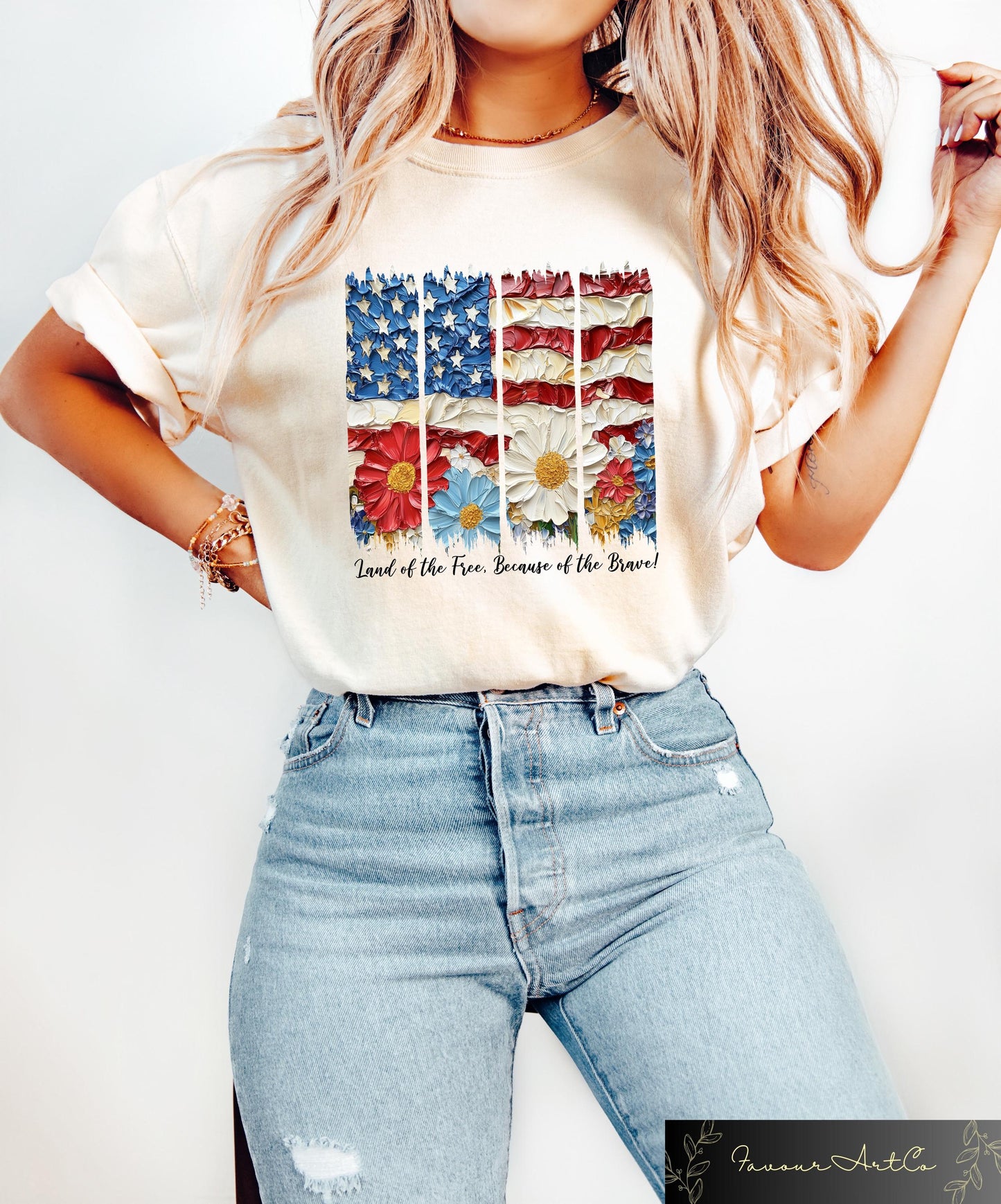 American Flag T shirt 4th Of July Shirt Memorial Day Sweatshirt Floral American Gift Patriotic Shirt Independence Day Crewneck Sweatshirt – Easygoing Wear · Great Gift For Fans
