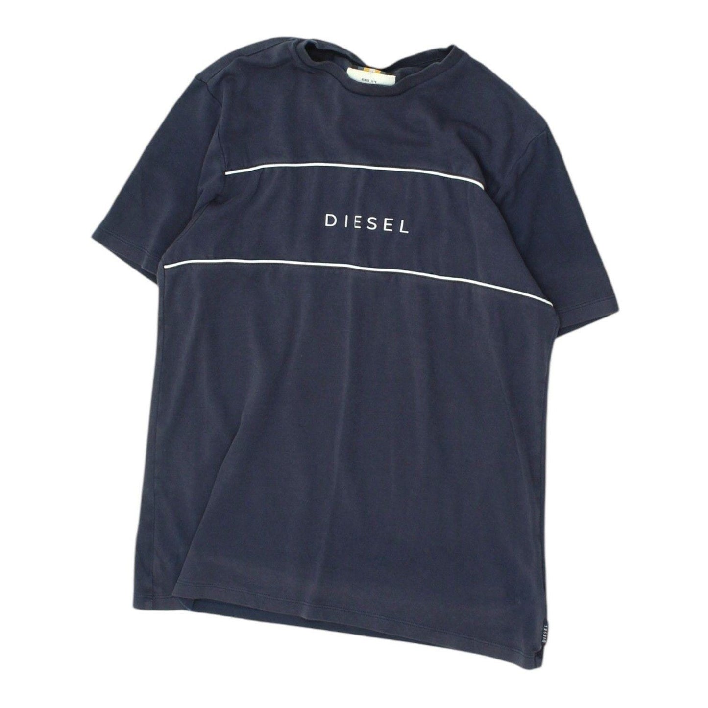 Diesel Mens Navy Tshirt Designer Logo Casual Streetwear Top Graphic Tee – Bold Style · Perfect For Daily Wear