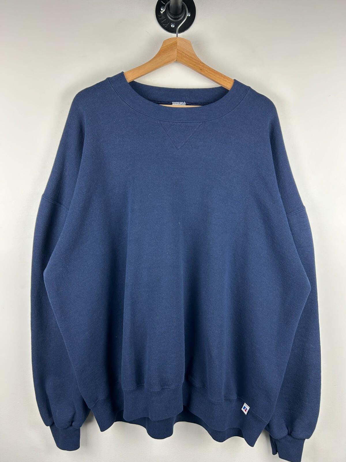 Vintage 90s Russell Athletic Blank Navy Crewneck Size XXXL Graphic Tee – Bold Style · Trending Graphic Apparel