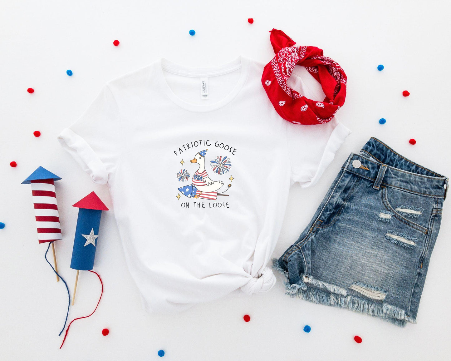 Funny July 4th Shirt Funny Goose Shirt Independence Day Tee USA Shirt Patriotic Tshirt Firequacker Shirt July 4th Gift Goose Shirt Graphic Tee – Bold Style · Perfect For Daily Wear