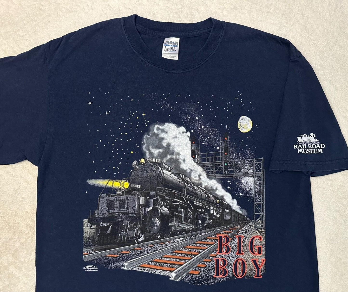 Vintage 1990s 90s 2000s California Railroad Museum Big Boy Train T Shirt L NEW Graphic Tee – Soft Feel · Trending Graphic Apparel