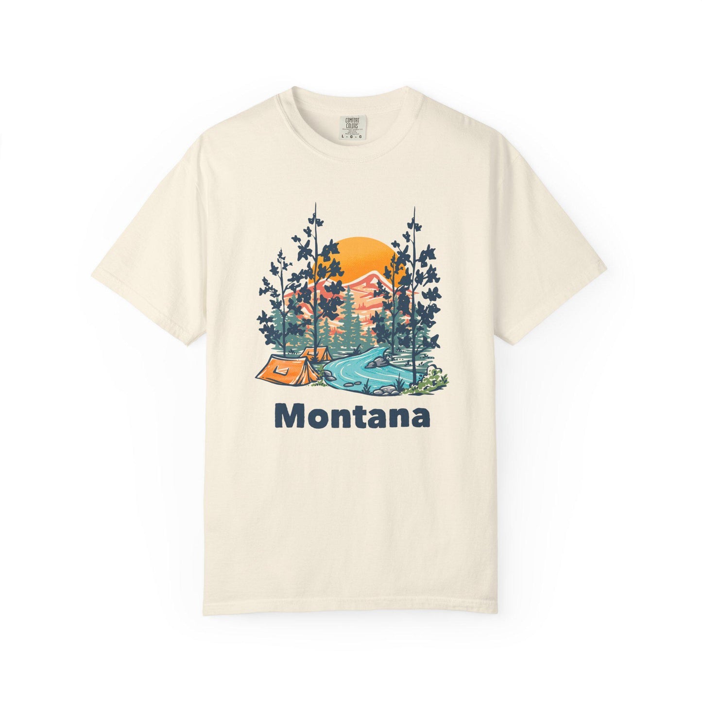 Montana Graphic Tee Comfort Colors Retro Unisex T shirt Graphic Tee – Aesthetic Look · High-Quality Print