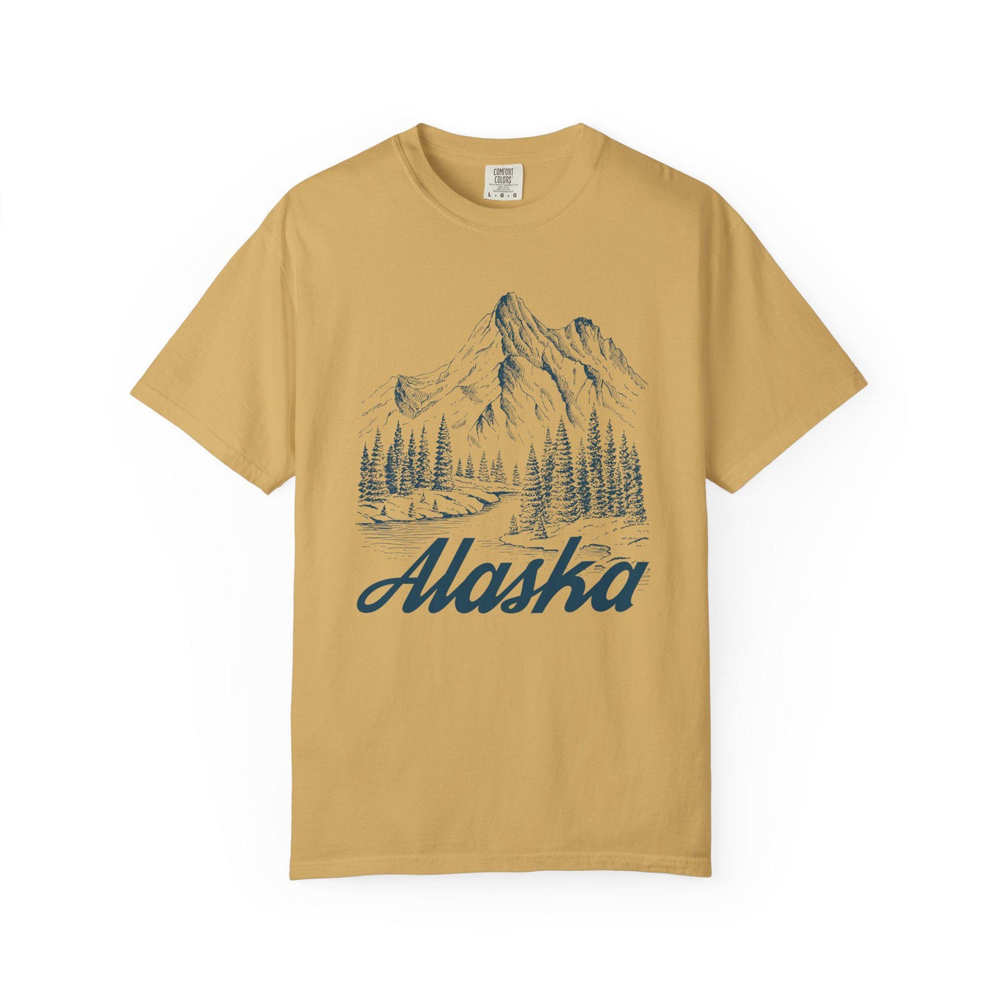 Alaska Graphic Tee Mountain Illustration Alaska T Shirt Graphic Tee – Feel-Good Design · Perfect For Daily Wear