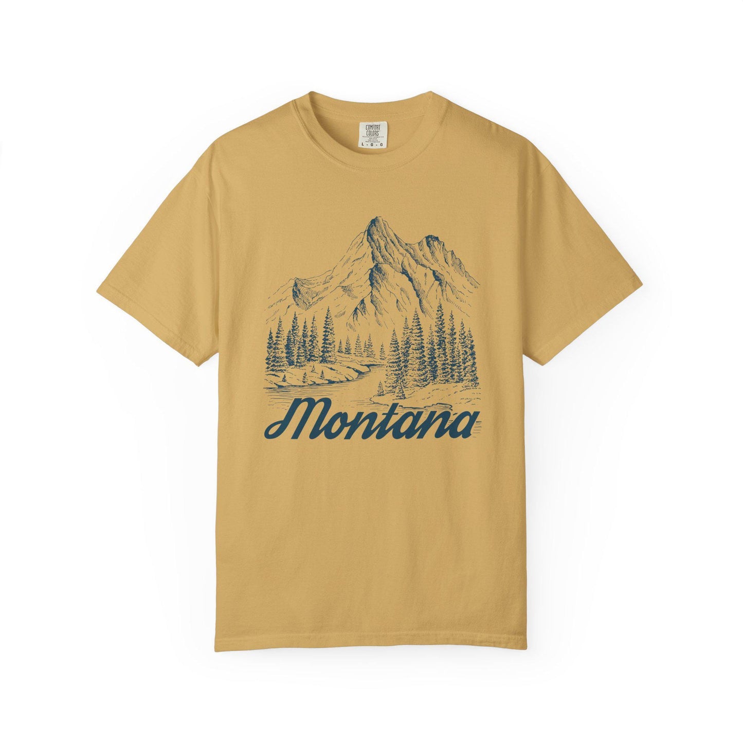 Montana Graphic Tee Mountain Illustration Montana T Shirt Graphic Tee – Fan Favorite · Perfect For Daily Wear