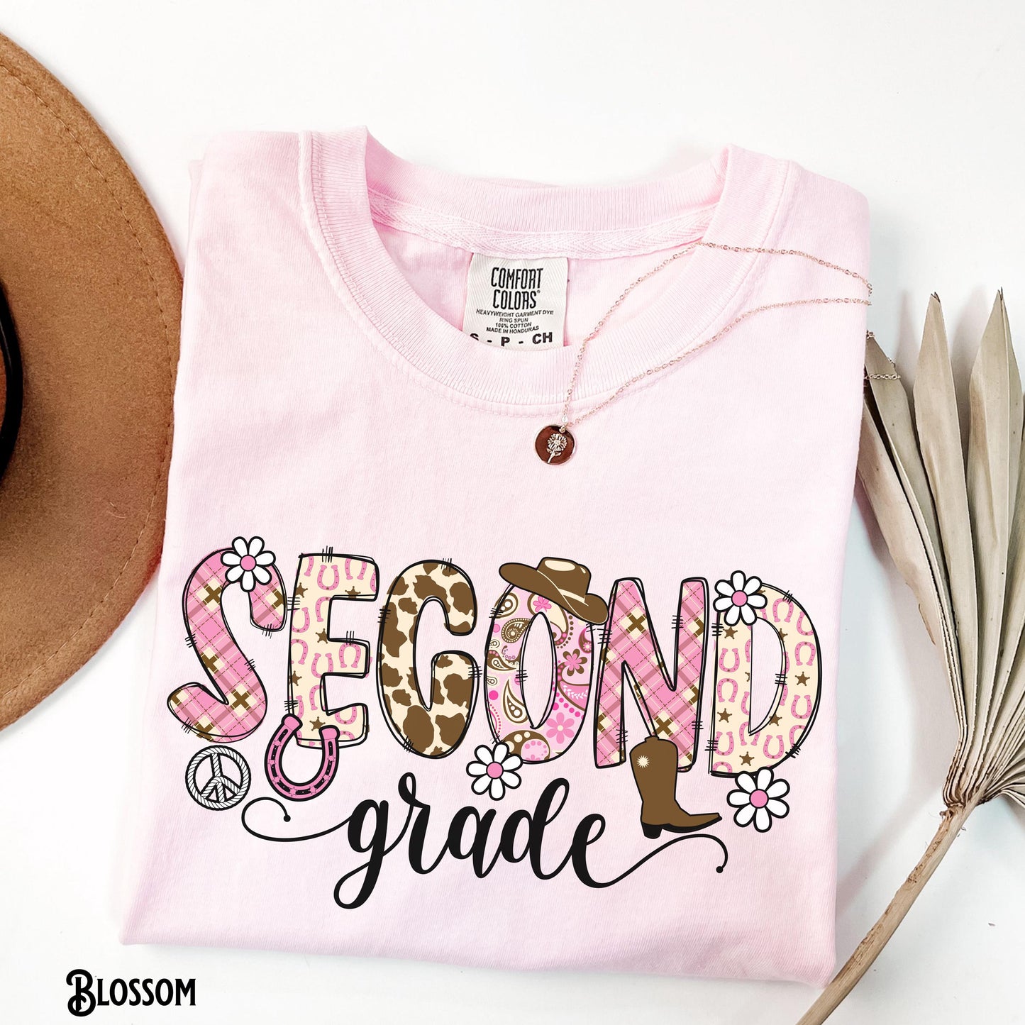 Second Grade Teacher Shirt Teach Tee 2nd Grade T Shirt Back to School Western Cowgirl Appreciation Gift for Teacher Graphic Tee – Soft Feel · Trending Graphic Apparel