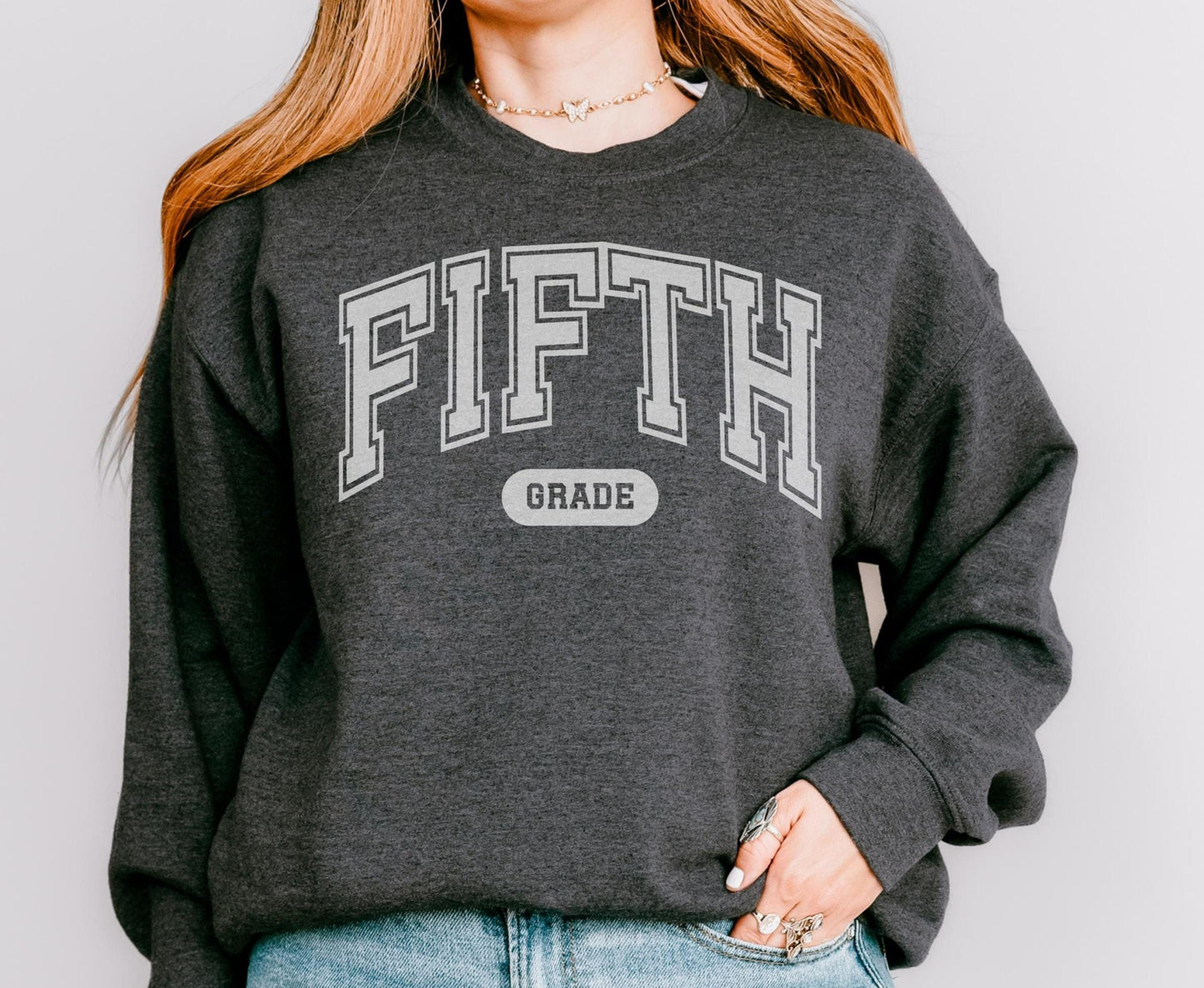 Fifth Grade Sweatshirt School Sweatshirt Teacher Sweatshirt Back to School Gift for Fifth Grader 5th Grade Kids Sweatshirt Sweatshirt – Cozy Vibes · Great Gift For Fans