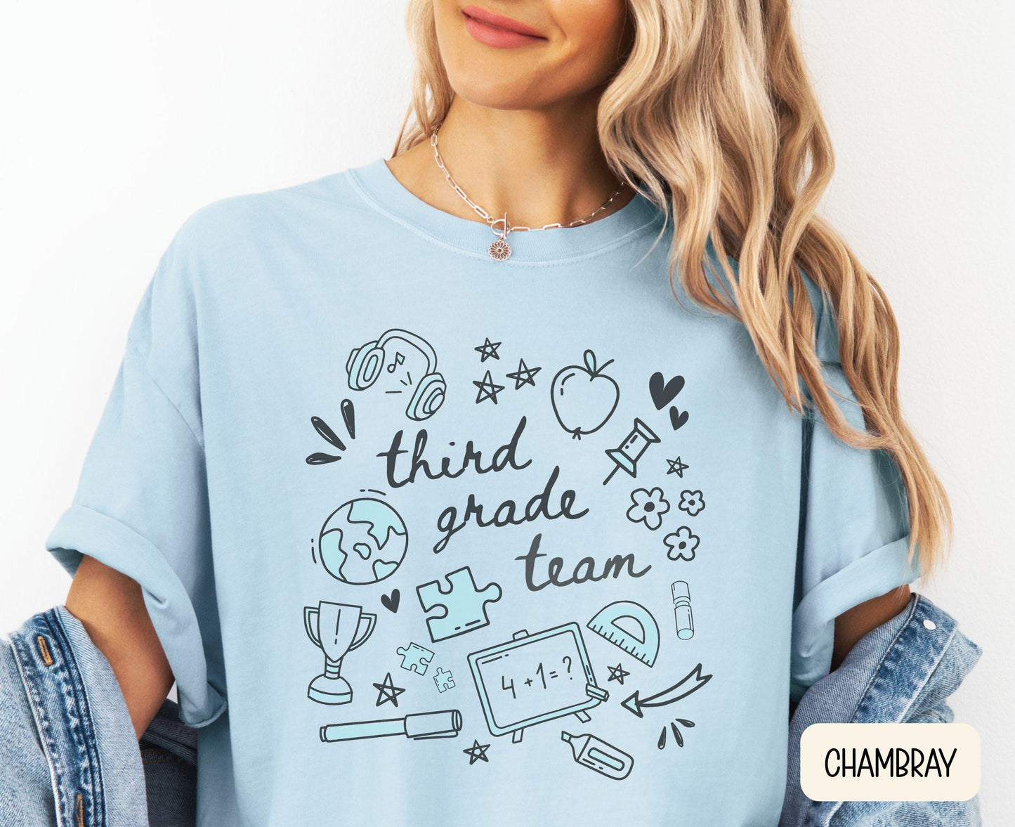 THIRD Grade Team Shirts 3rd Grade Teacher Shirt Third Grade Shirt 3rd Grade Teacher Team Back to School Teacher T Shirt 3rd Grade Crew Graphic Tee – Everyday Comfort · Perfect For Daily Wear