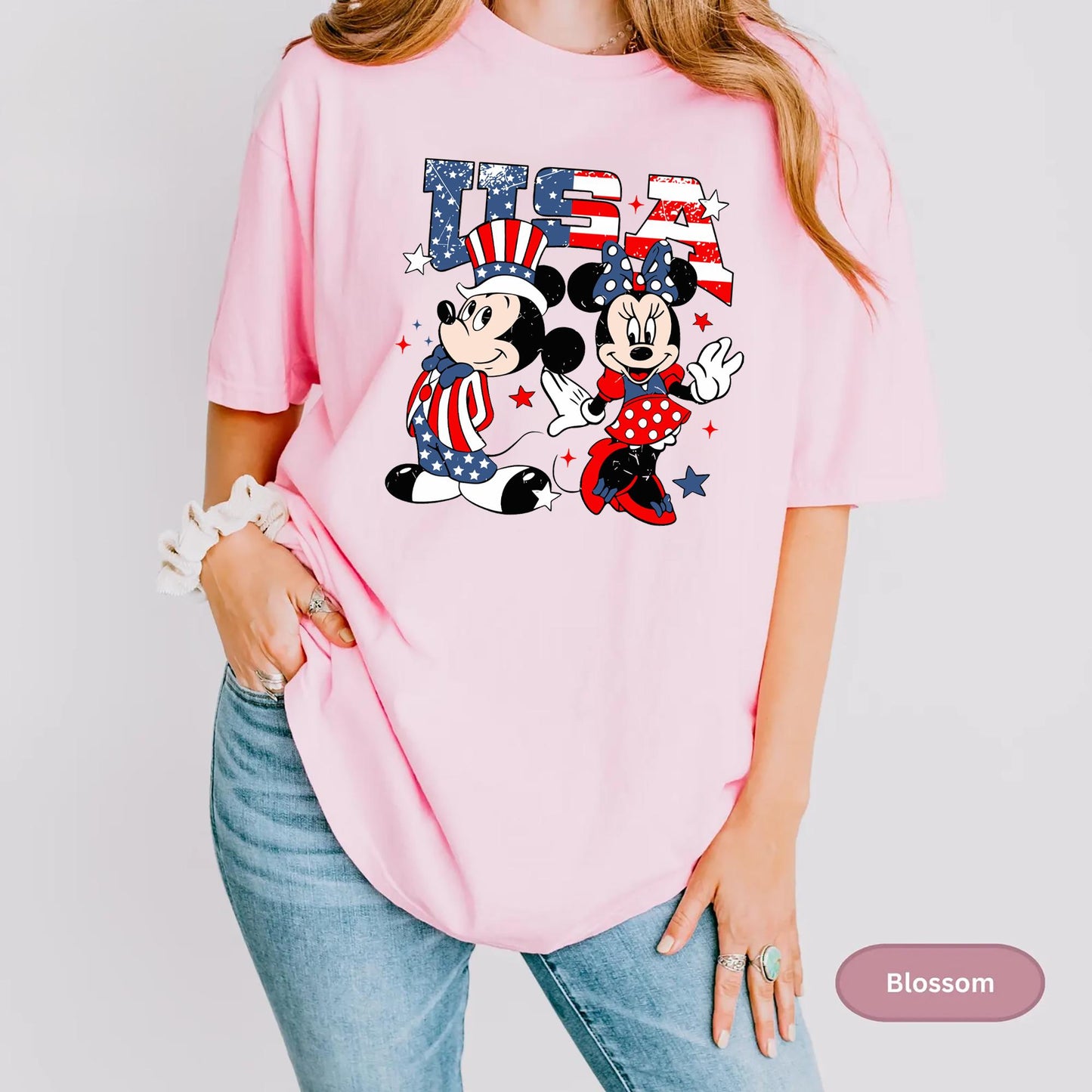 Mickey and Minnie USA Shirt Disney American 4th of July Shirt Fourth of July Disney Tee4th Of July Patriotic Shirt Graphic Tee – Everyday Comfort · Trending Graphic Apparel
