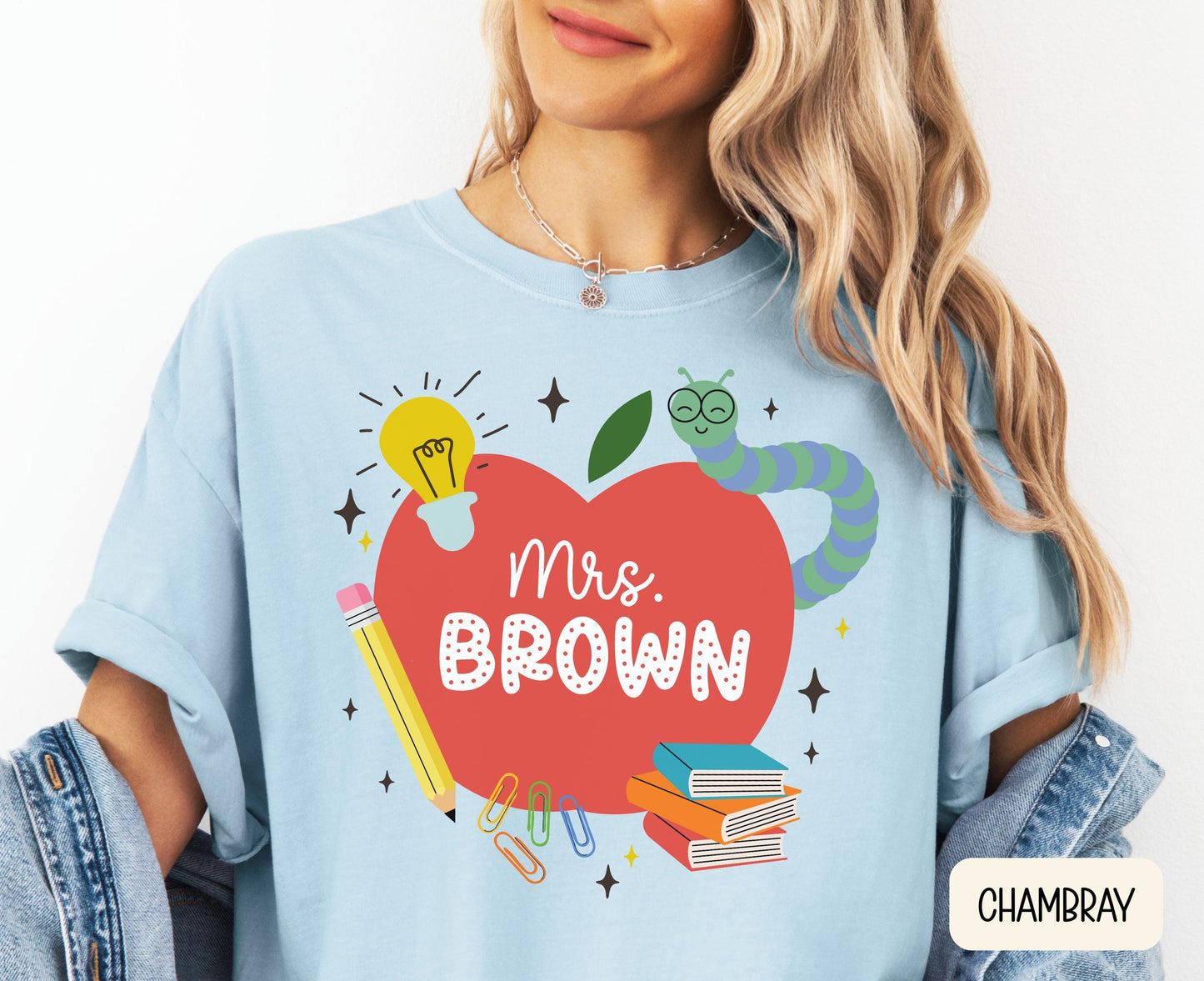 CUSTOM Teacher Shirt Personalized Teacher Name Shirt Teacher T Shirt Teacher Aide Gift Personalized Teacher Tee Back to School Gift Graphic Tee – Bold Style · Top Pick For Any Outfit