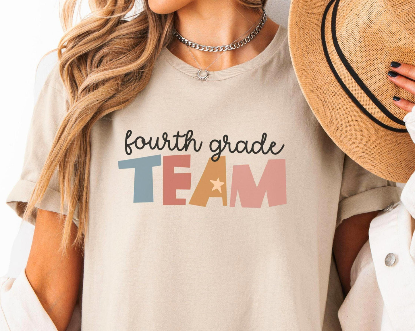 4th Grade Teacher Shirt Teacher Team Shirts Fourth Grade Shirt Back to School Teacher Tee Matching 4th Grade Team Crew or Squad Gifts Graphic Tee – Fan Favorite · Top Pick For Any Outfit