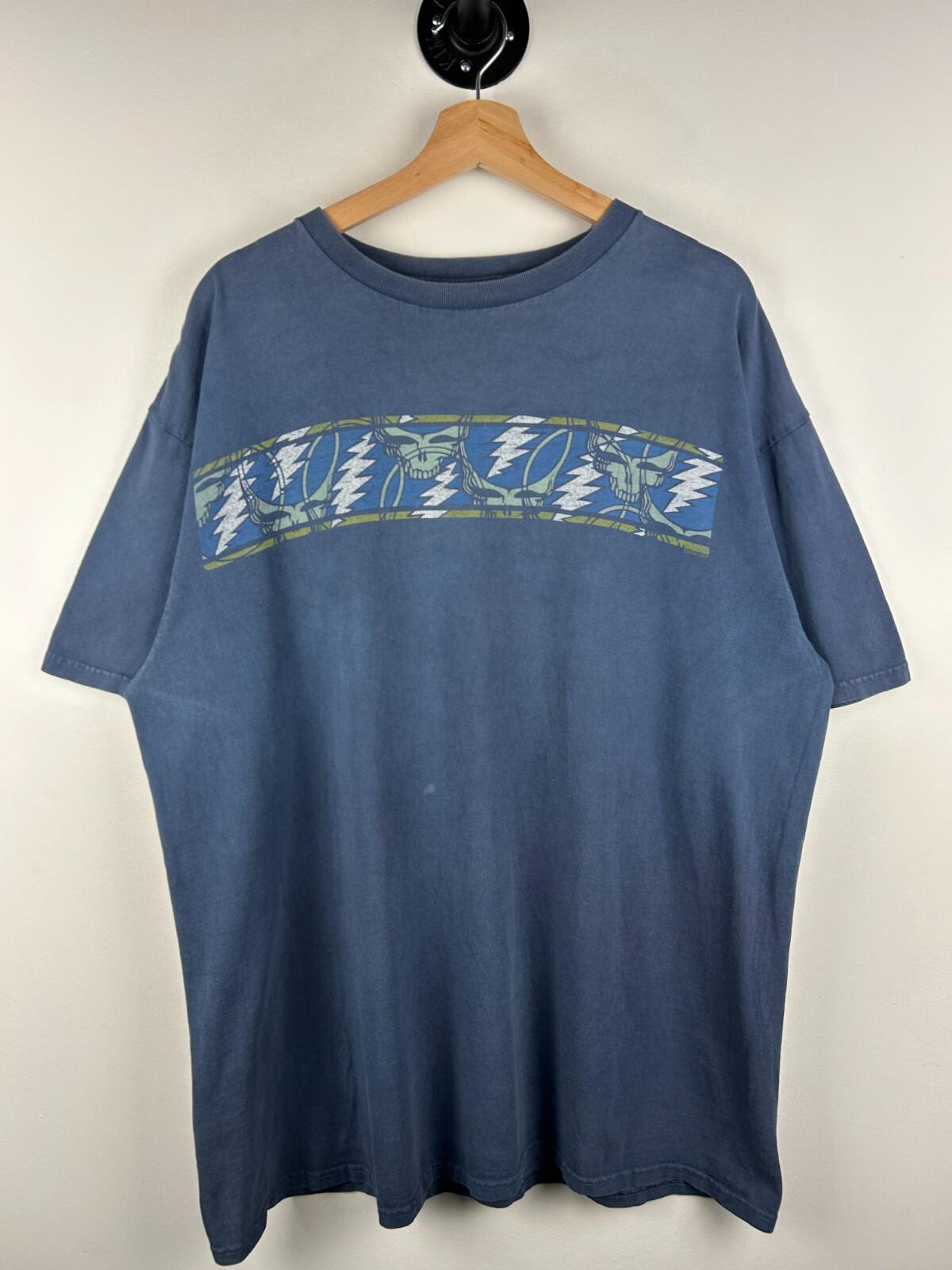 Vintage 2000 Grateful Dead Liquid Blue Box Logo Blue Tee Size XL Graphic Tee – Soft Feel · High-Quality Print