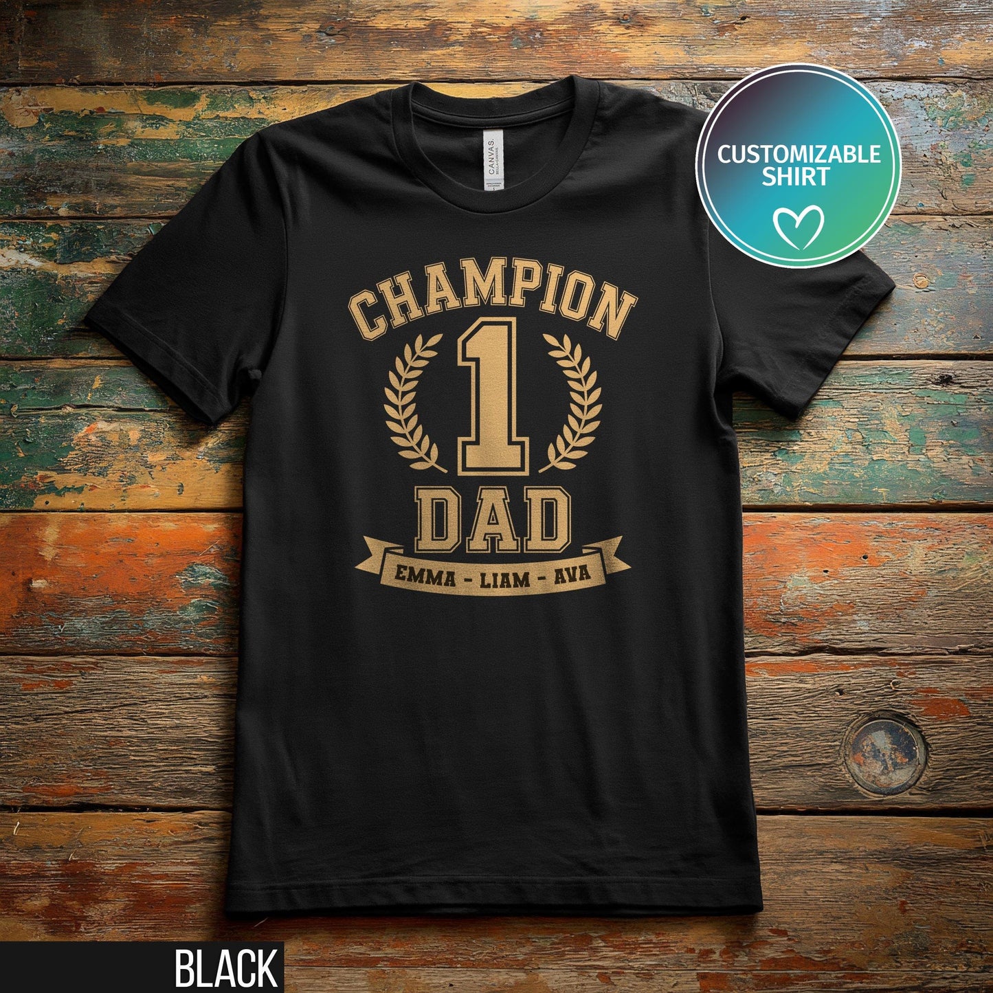 Custom Dad Shirt With Kids Names Dad T Shirt New Dad Shirt Personalized Dad Shirt Fathers Day Shirt Daddy Shirt Birthday Gift Dad Tee Graphic Tee – Premium Graphic · Perfect For Daily Wear