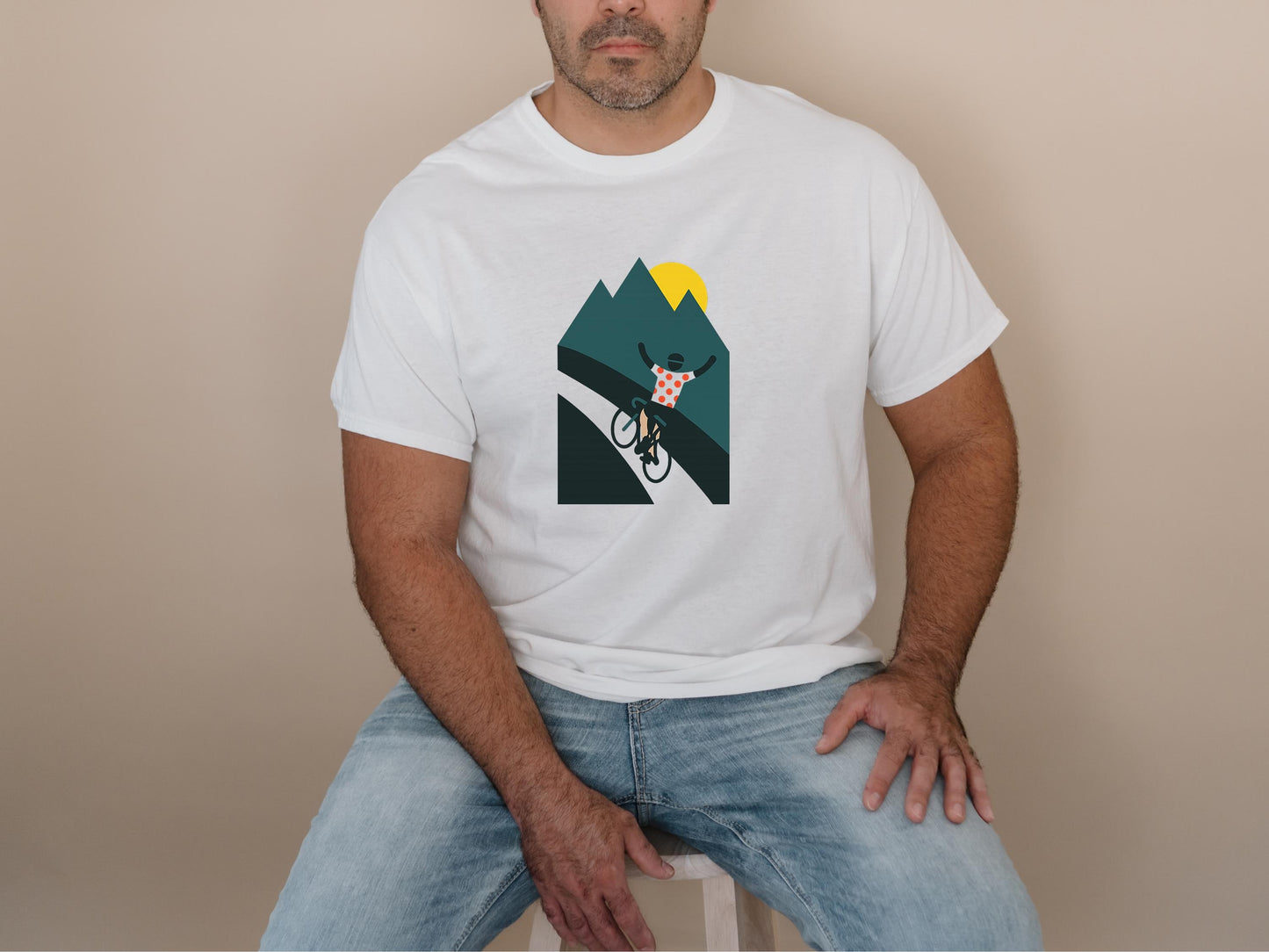 Fahrrad Tshirt Radfahren Shirt Radfahrer Shirt Fahrrad Enthusiast Tour de France Shirt Fahrrad Fan Bergfahrer Shirt Bergtrikot Graphic Tee – Aesthetic Look · Trending Graphic Apparel
