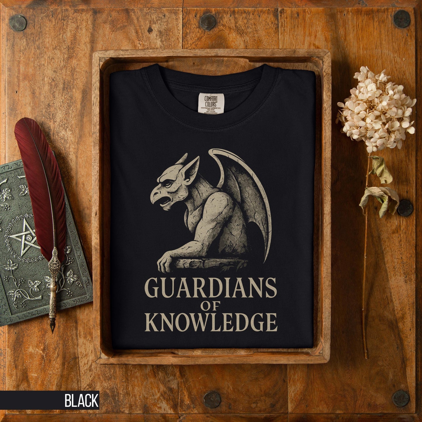 Dark Academia Shirt Gothic Clothes Moth Shirt Dark Vintage Art Whimsigoth Top Gargoyle Shirt Book Lover Shirt Dark Gift Graphic Tee – Cozy Vibes · Perfect For Daily Wear