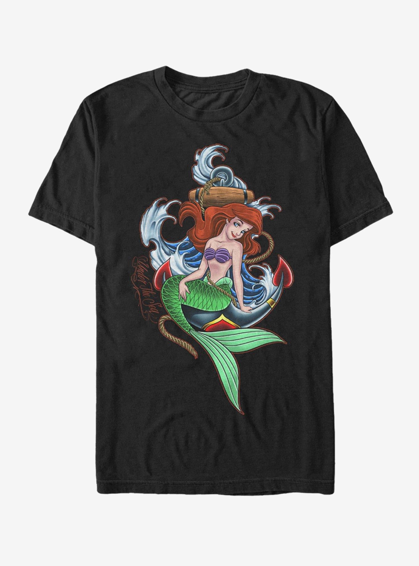 Disney Ariel Anchor T-Shirt | Trending Graphic Tee For Fans