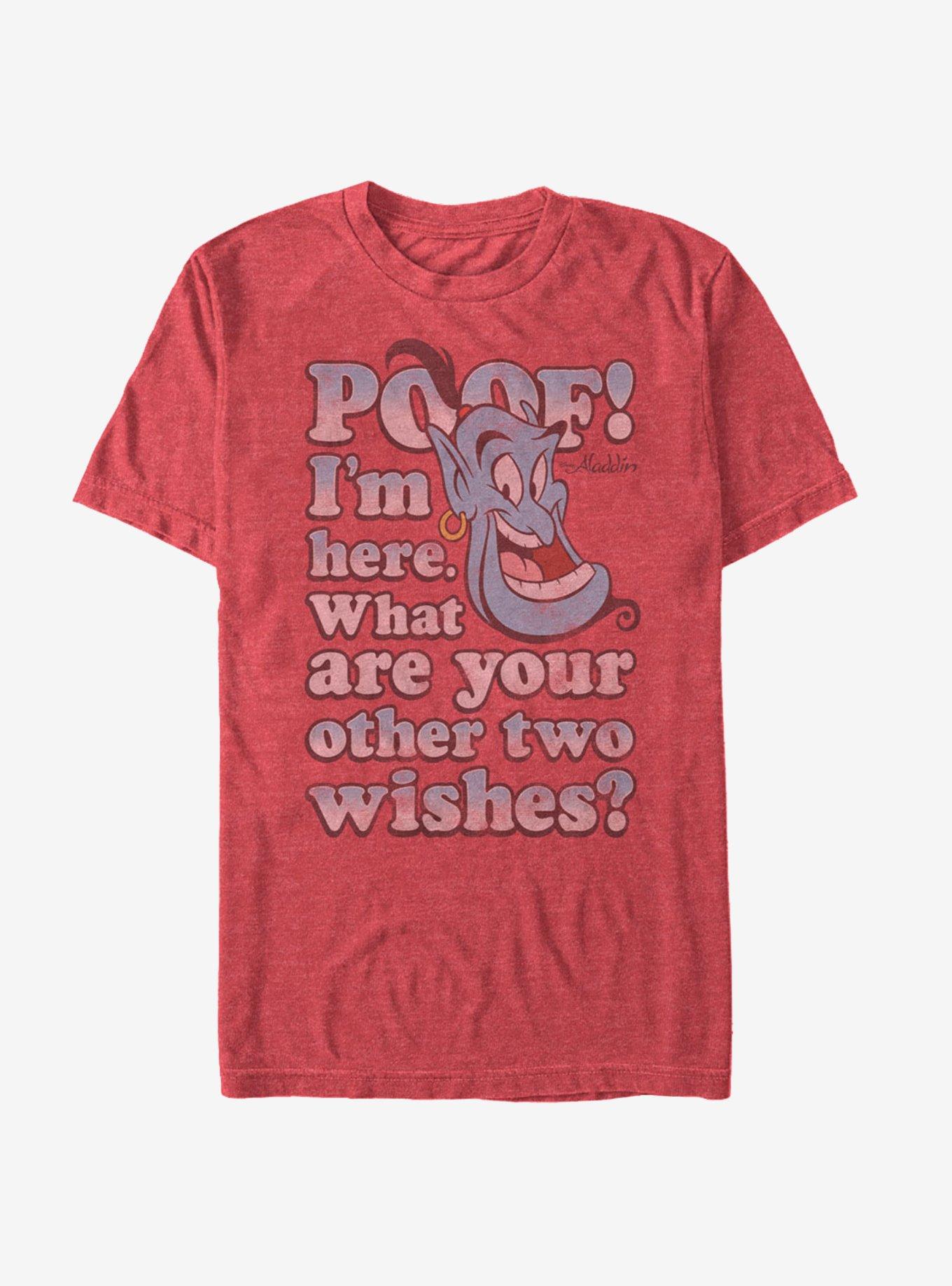 Disney Aladdin Genie Two Wishes T-Shirt | Trending Graphic Tee For Fans