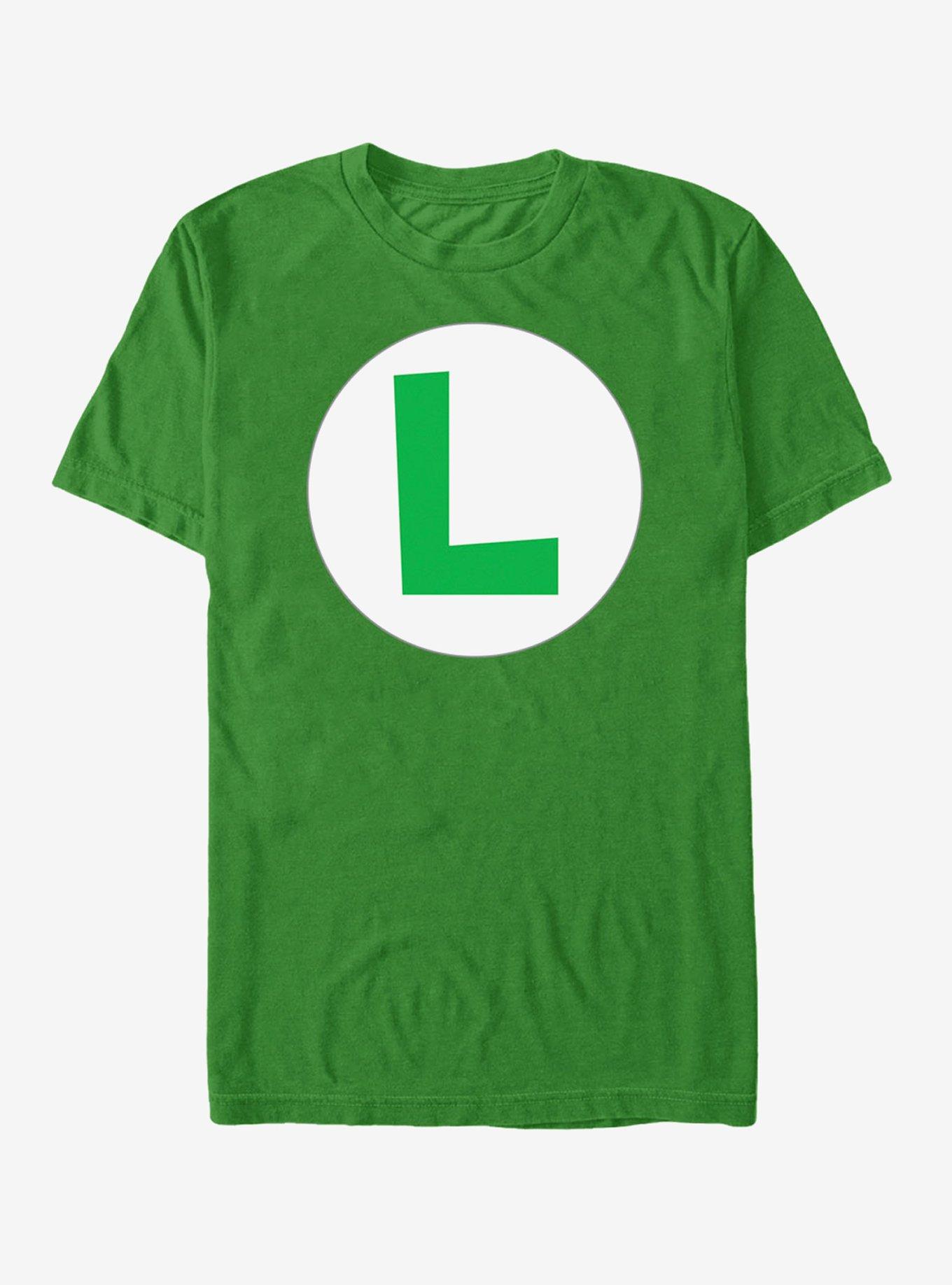 Nintendo Luigi Circle Icon T-Shirt | Trending Graphic Tee For Fans