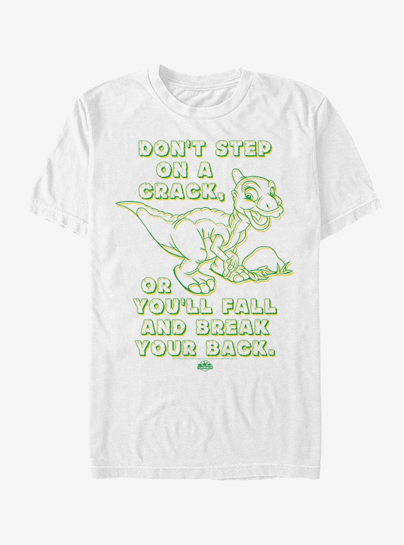 Land Before Time Don't Step on a Crack T-Shirt | Trending Graphic Tee For Fans