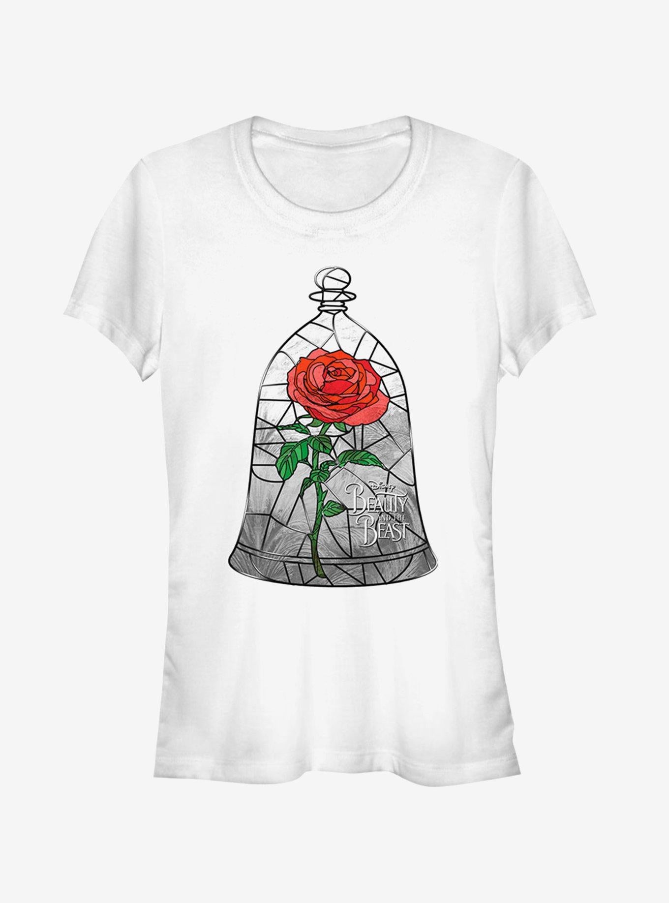 Disney Stained Rose Window Girls T-Shirt | Trending Graphic Tee For Fans