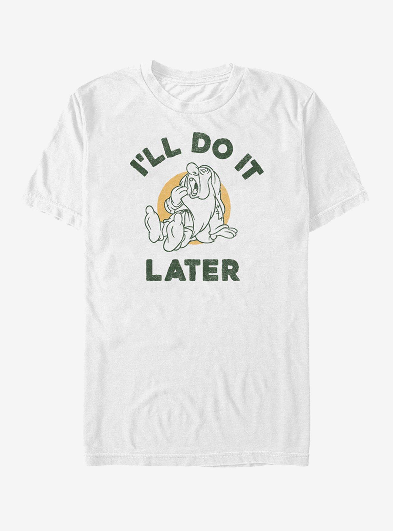 Disney Sleepy Later T-Shirt | Trending Graphic Tee For Fans