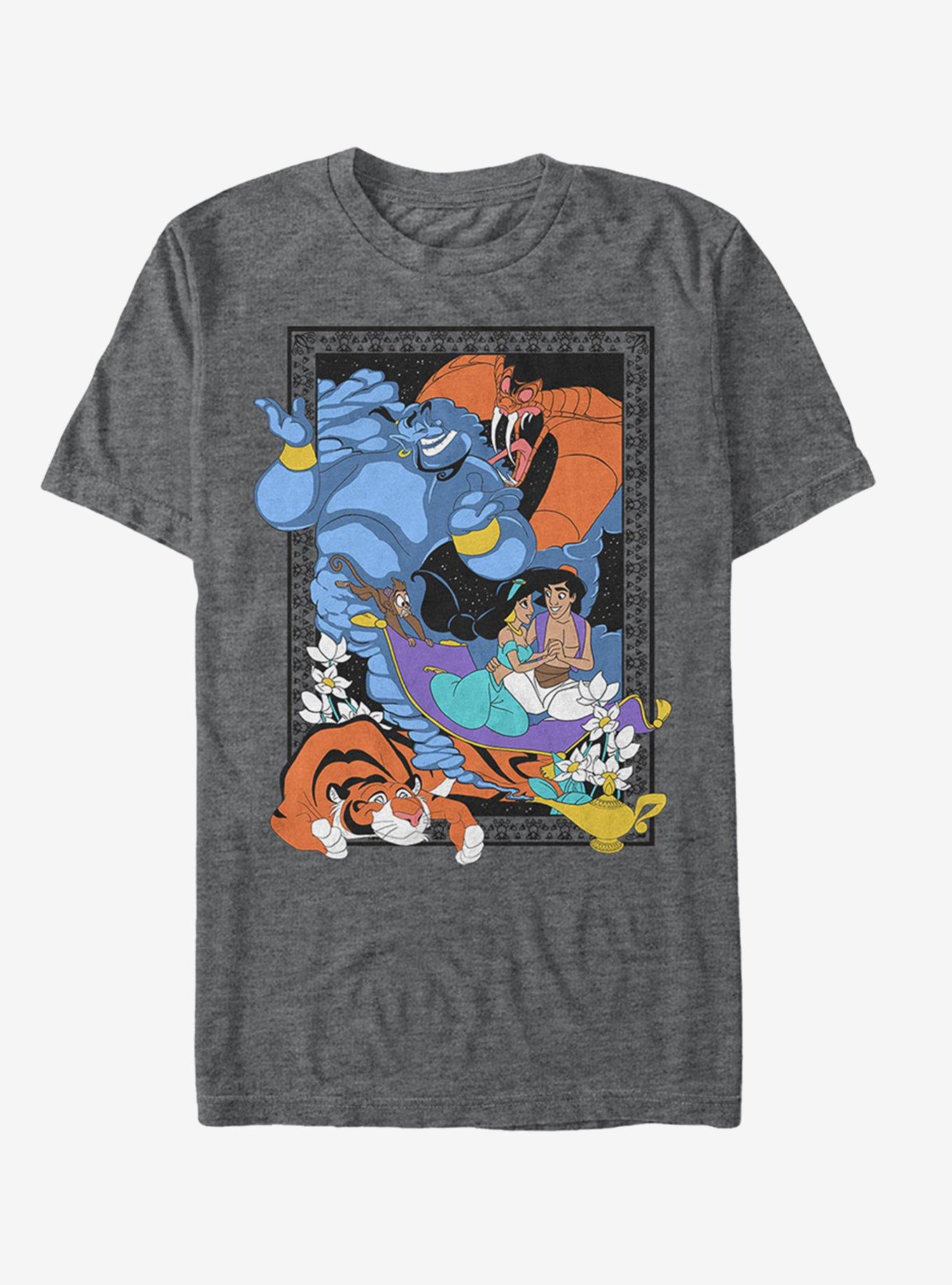 Disney Aladdin Character Frame T-Shirt | Trending Graphic Tee For Fans