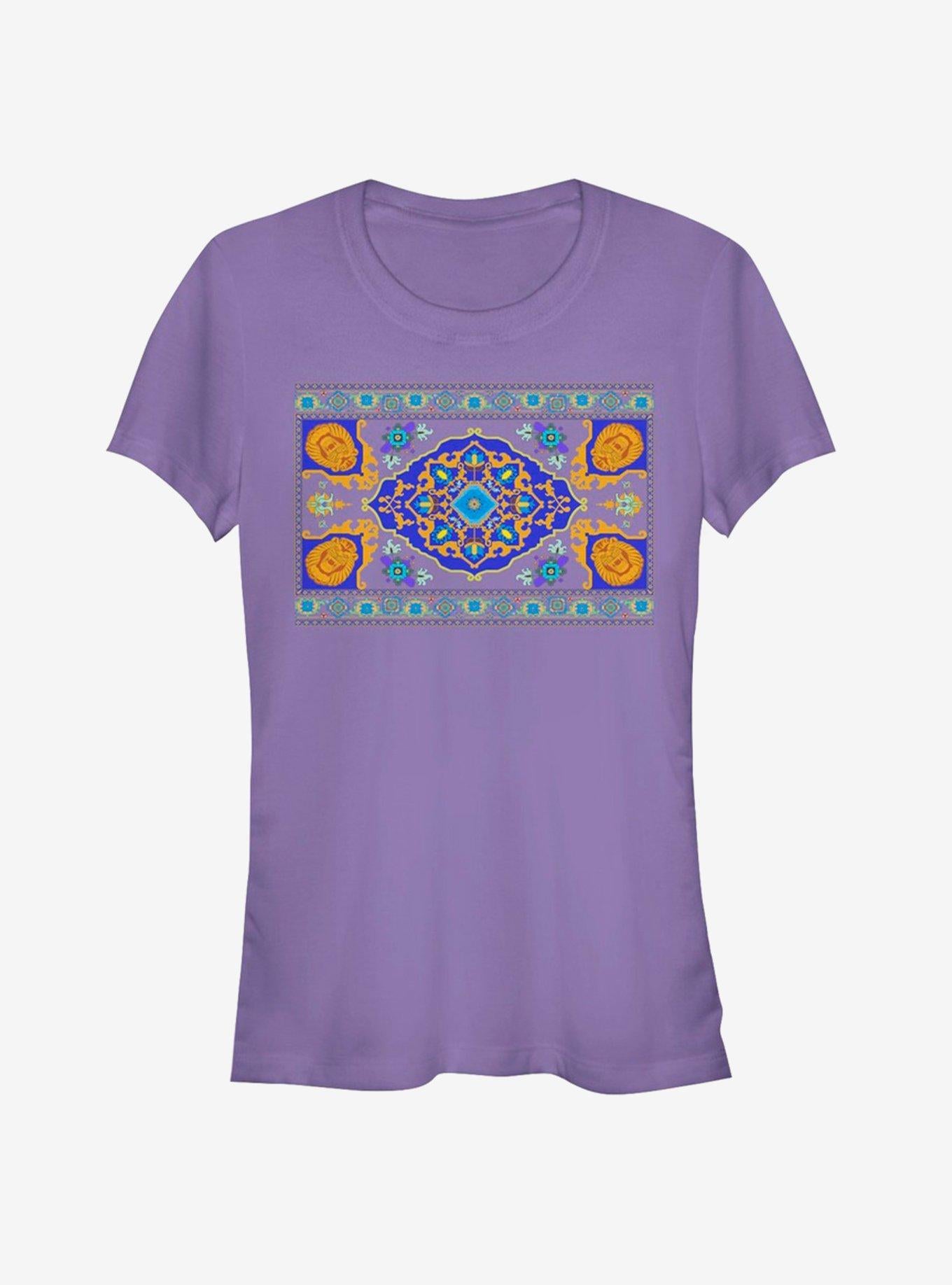 Disney Aladdin 2019 Magic Carpet Panel Print Girls T-Shirt | Trending Graphic Tee For Fans