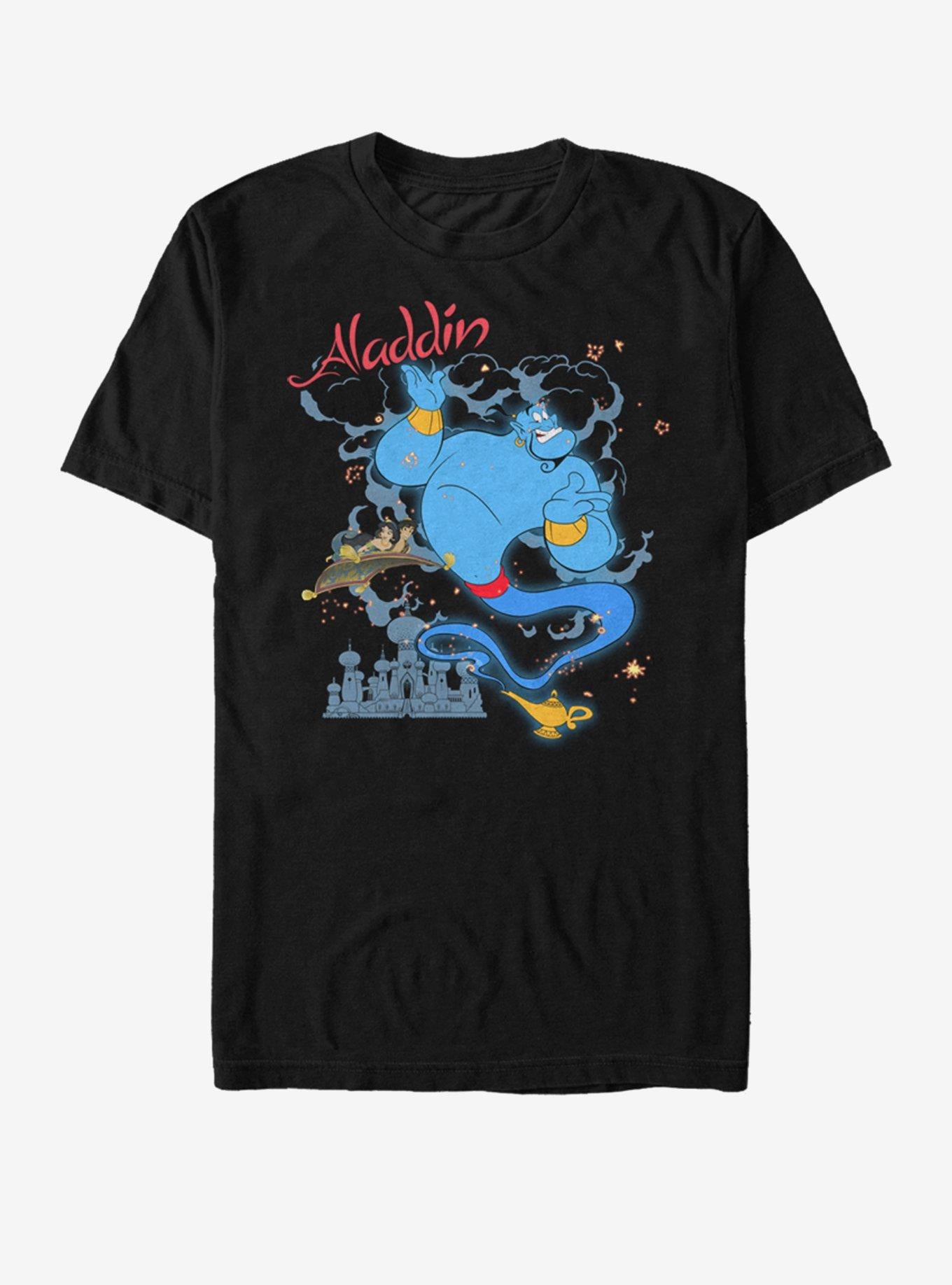 Disney Aladdin Genie Sparkle T-Shirt | Trending Graphic Tee For Fans