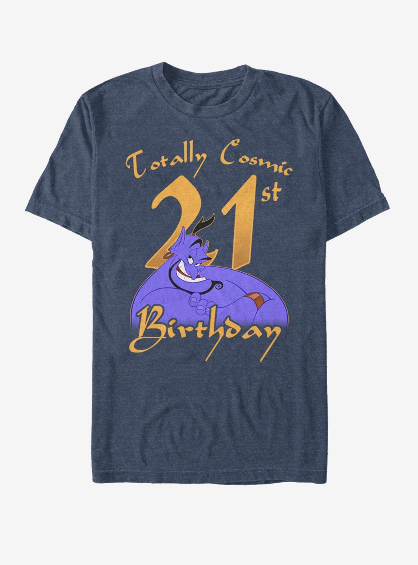 Disney Aladdin Genie Birthday 21 T-Shirt | Trending Graphic Tee For Fans