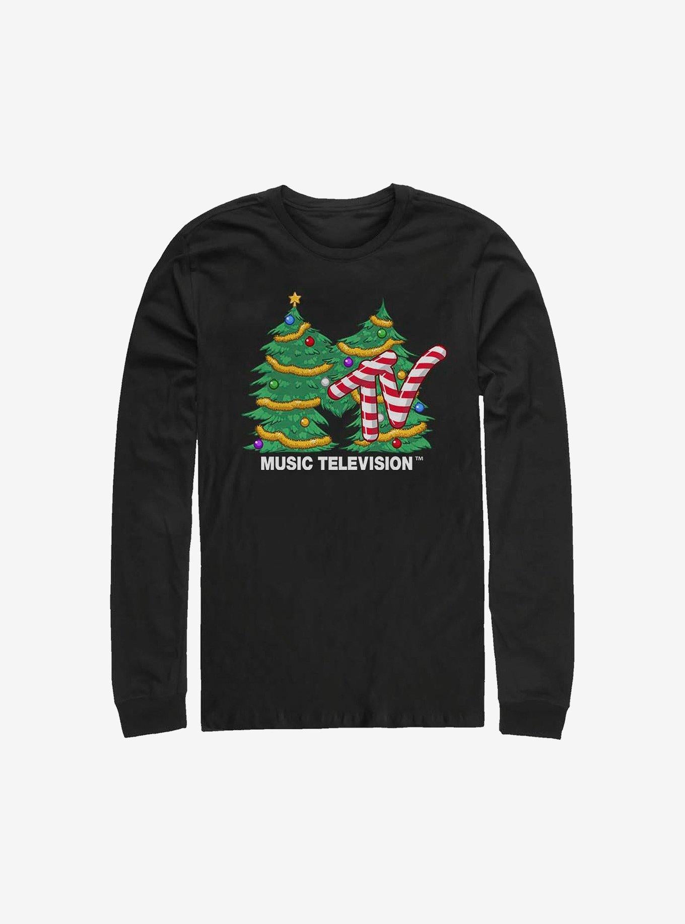 MTV Christmas Tree Logo Long-Sleeve T-Shirt | Trending Graphic Tee For Fans