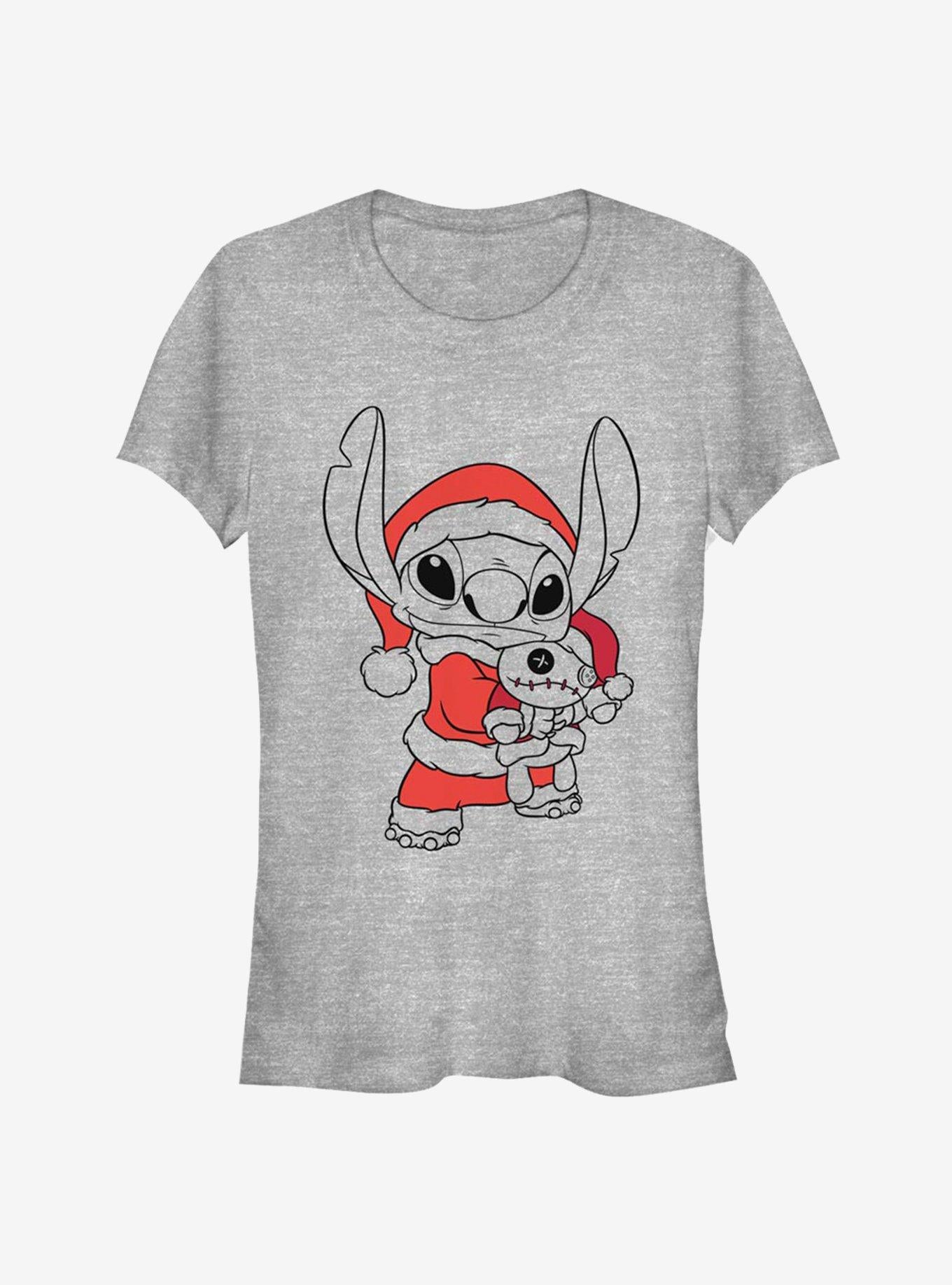 Disney Lilo & Stitch Christmas Santa Stitch Blaster Girls T-Shirt | Trending Graphic Tee For Fans