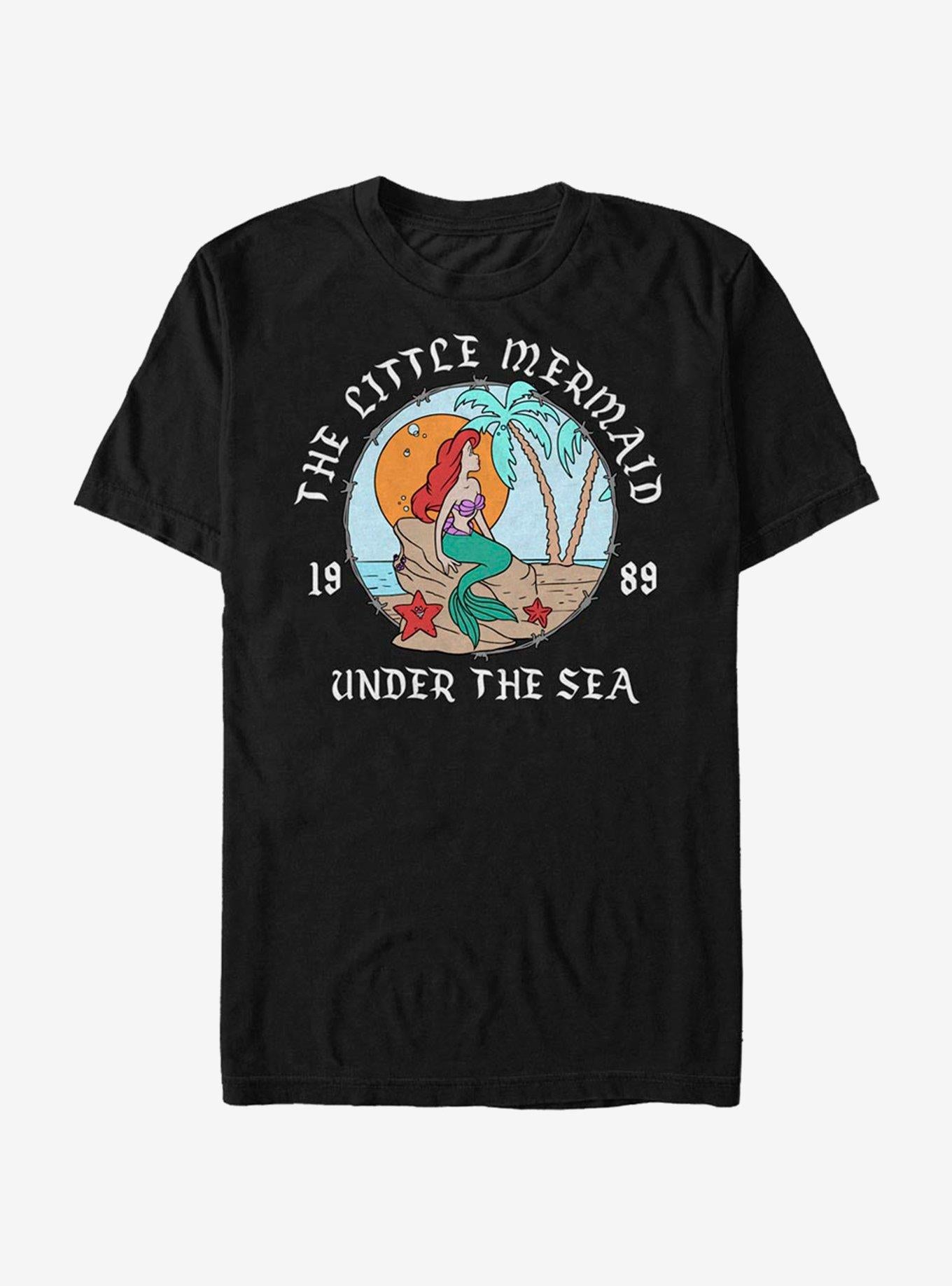 Disney Little Mermaid Mermaid Beach T-Shirt | Trending Graphic Tee For Fans